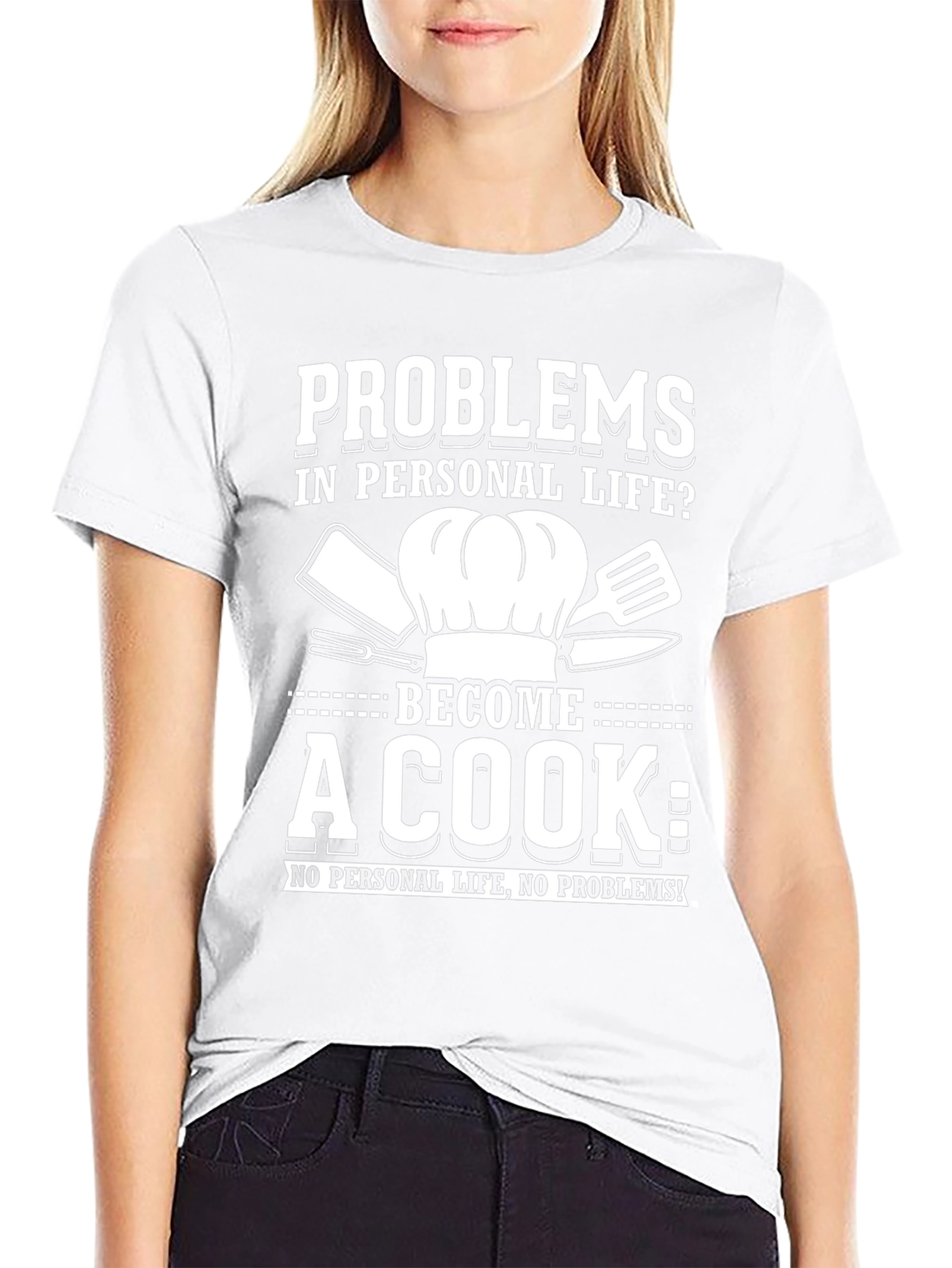 Problems? Become a Cook Graphic Tee - Black