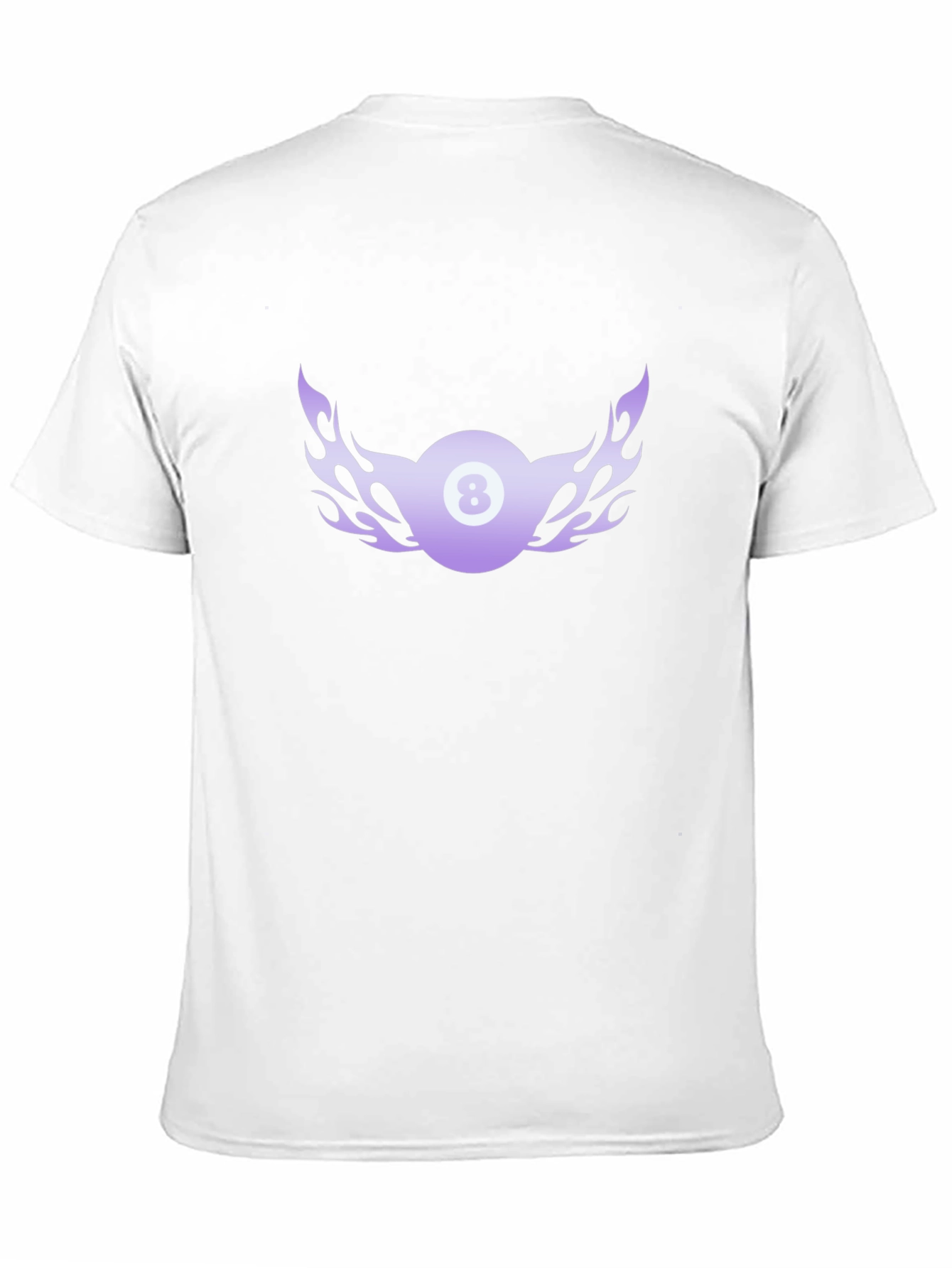 Flaming 8 Ball Graphic Tee - Cool Billiards Shirt