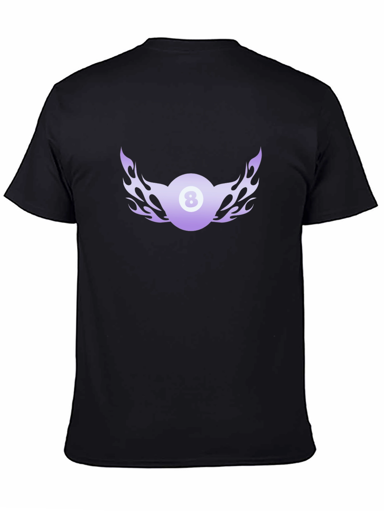 Flaming 8 Ball Graphic Tee - Cool Billiards Shirt