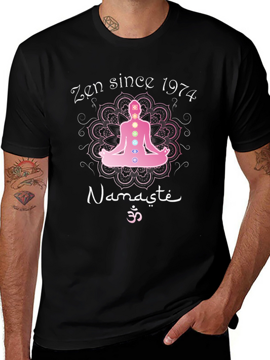 Zen Since 1974 Namaste Chakra T-Shirt