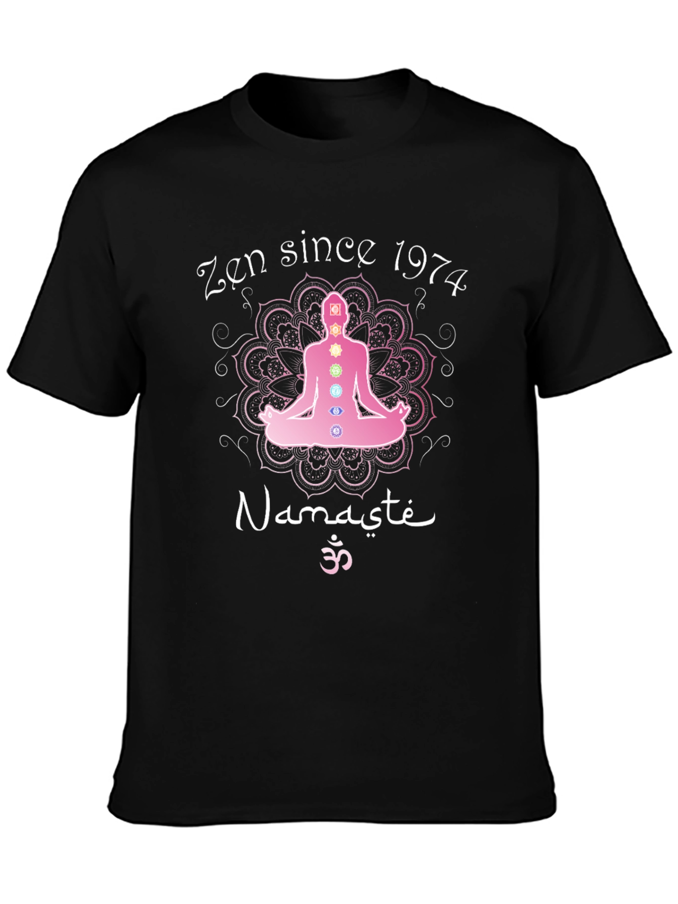 Zen Since 1974 Namaste Chakra T-Shirt