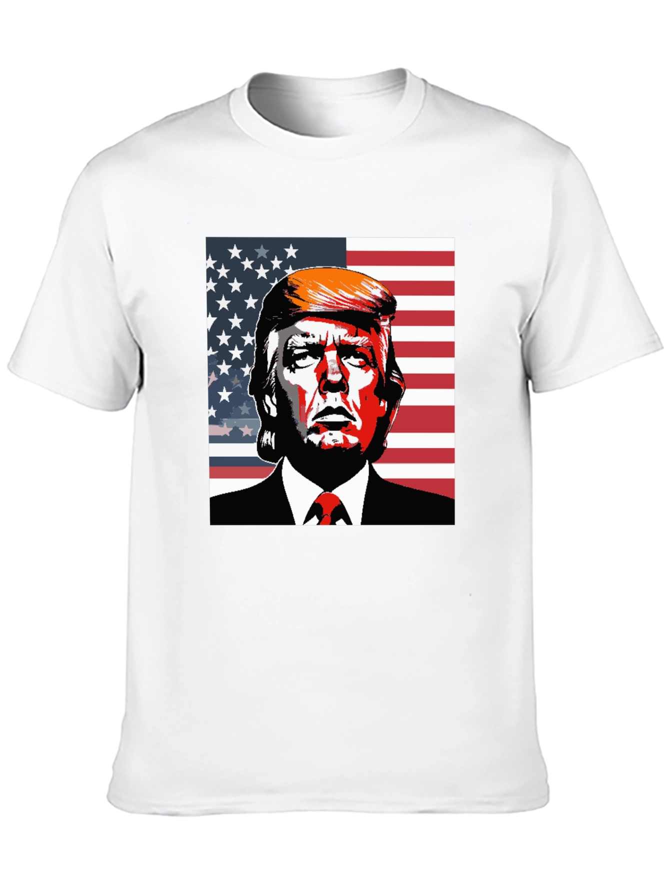 Trump USA Flag Graphic T-Shirt
