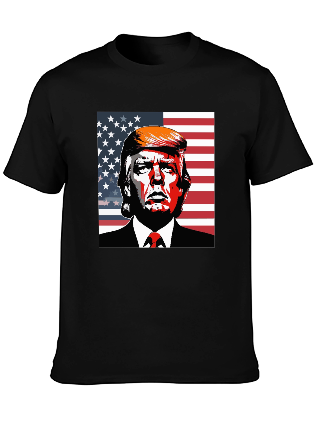 Trump USA Flag Graphic T-Shirt