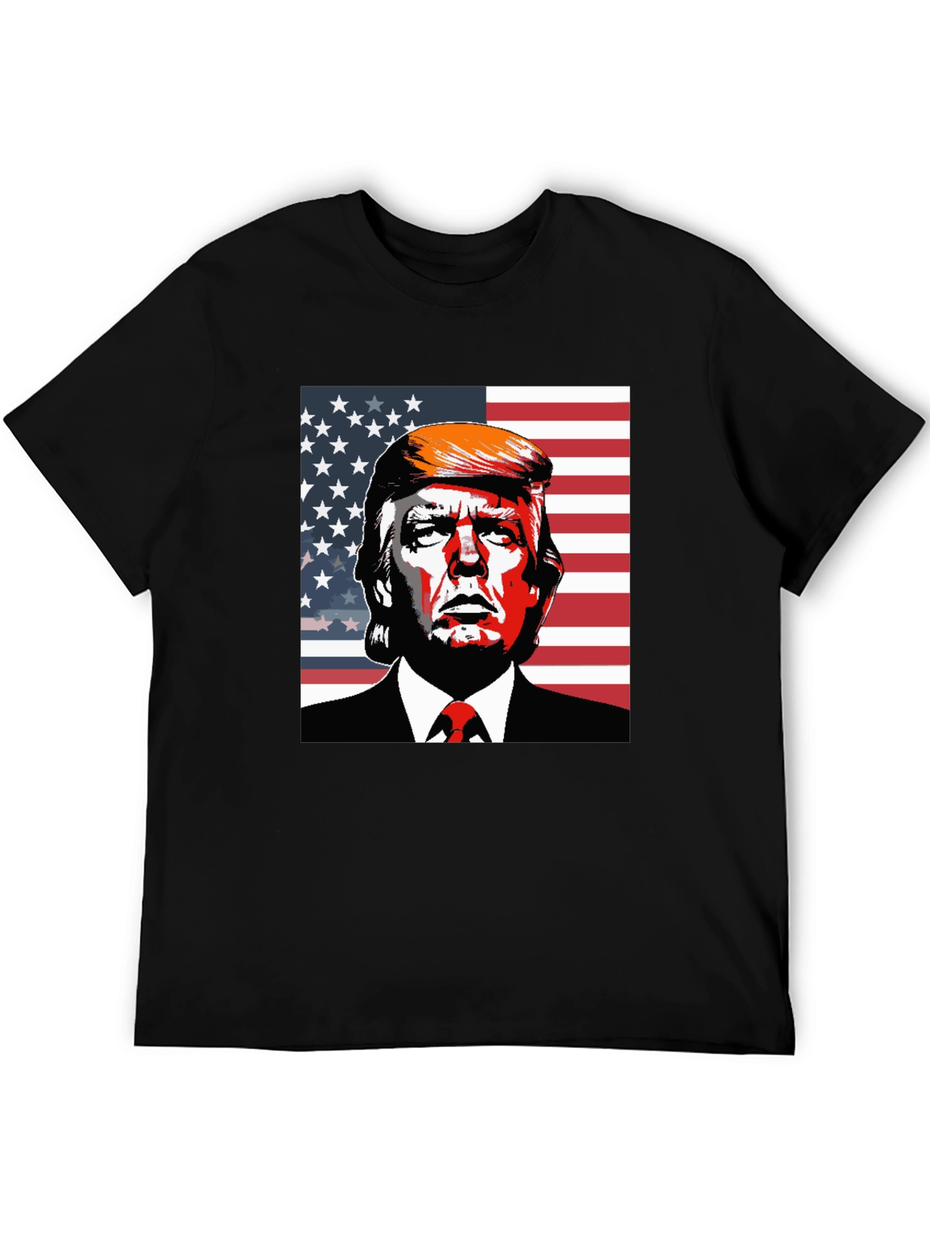 Trump USA Flag Graphic T-Shirt