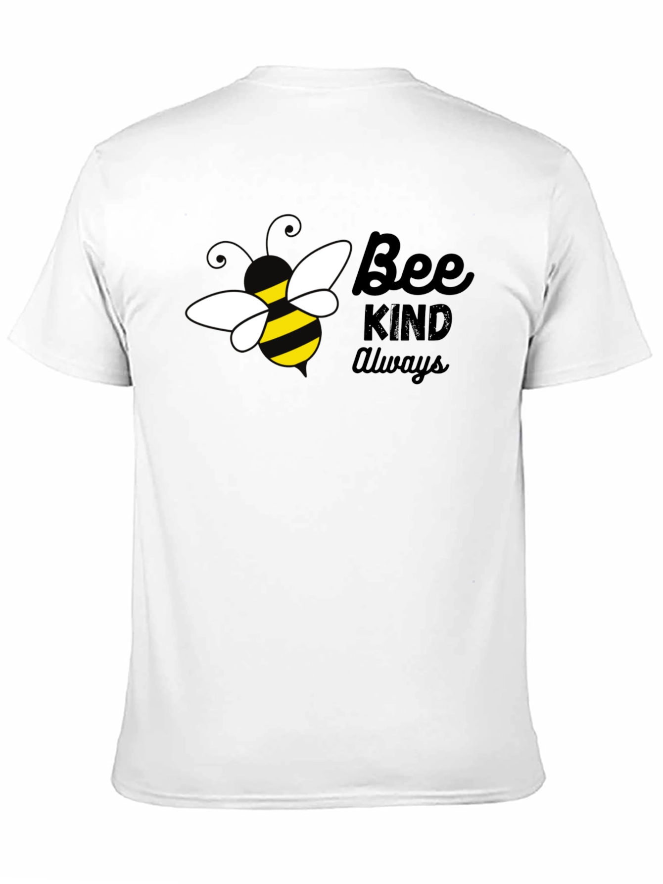 Bee Kind Always Graphic T-Shirt - Black Cotton Tee
