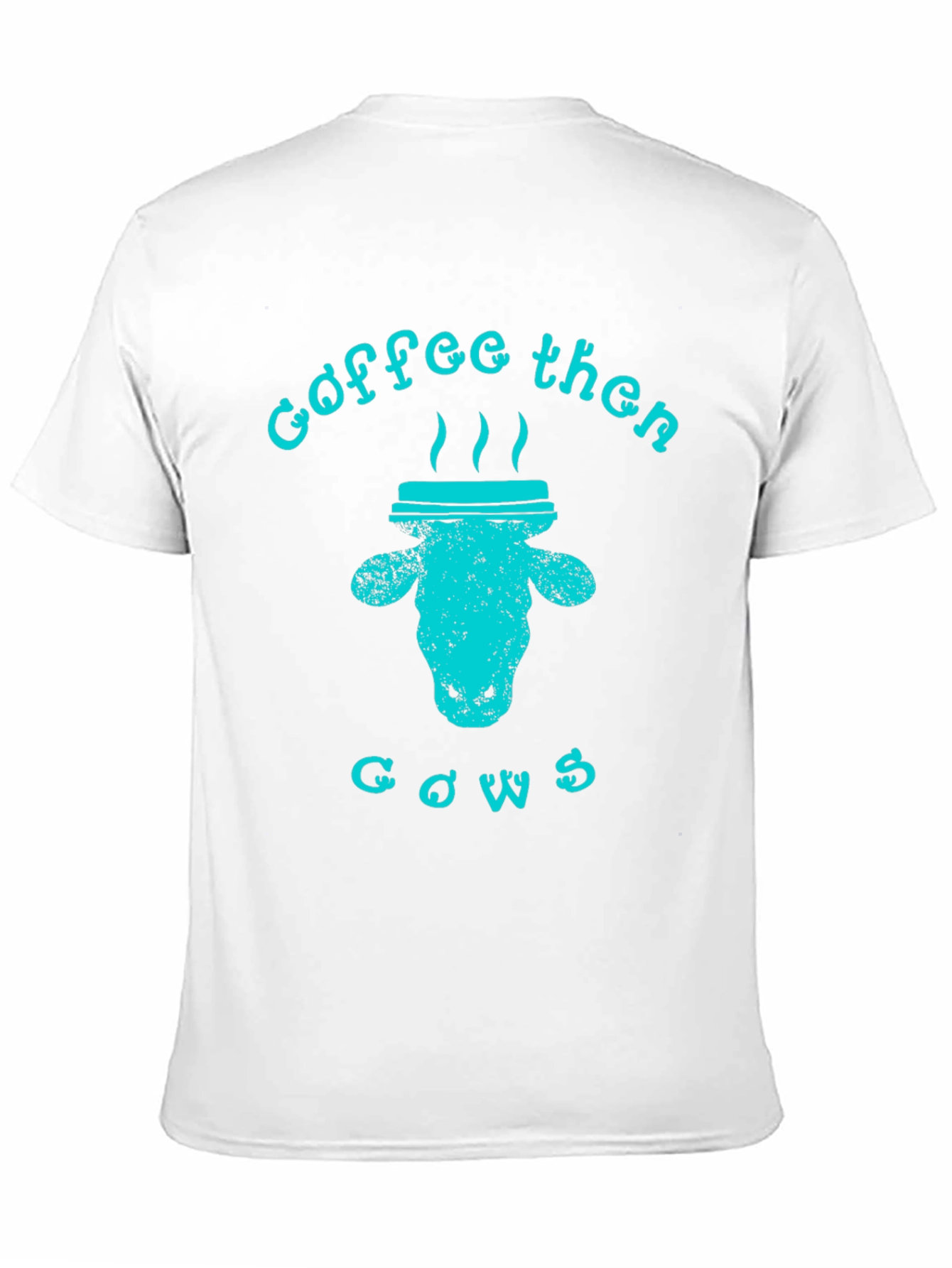 Coffee Then Cows Graphic Tee - Black Unisex T-Shirt