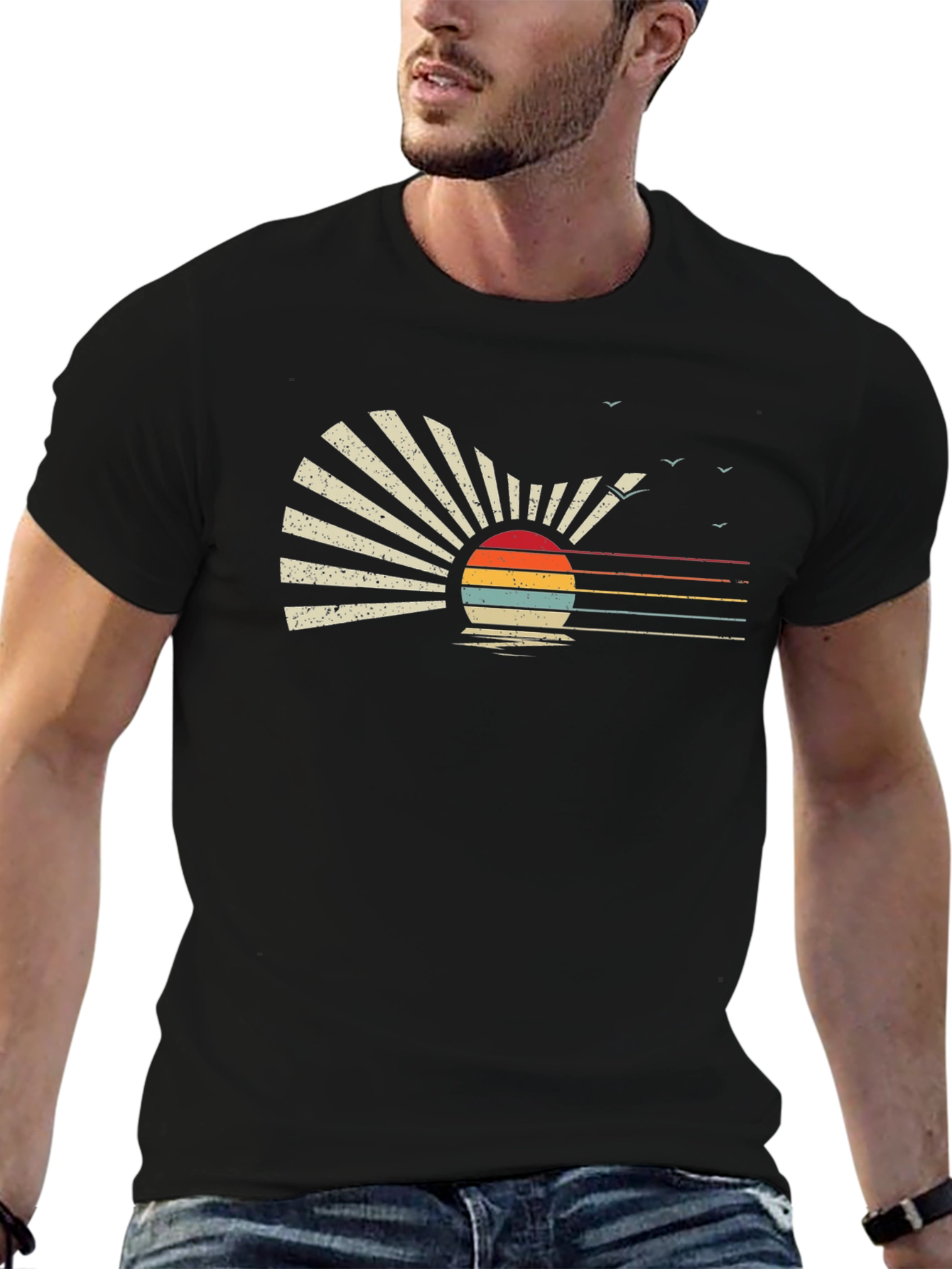 Retro Sunset T-Shirt - Graphic Tee