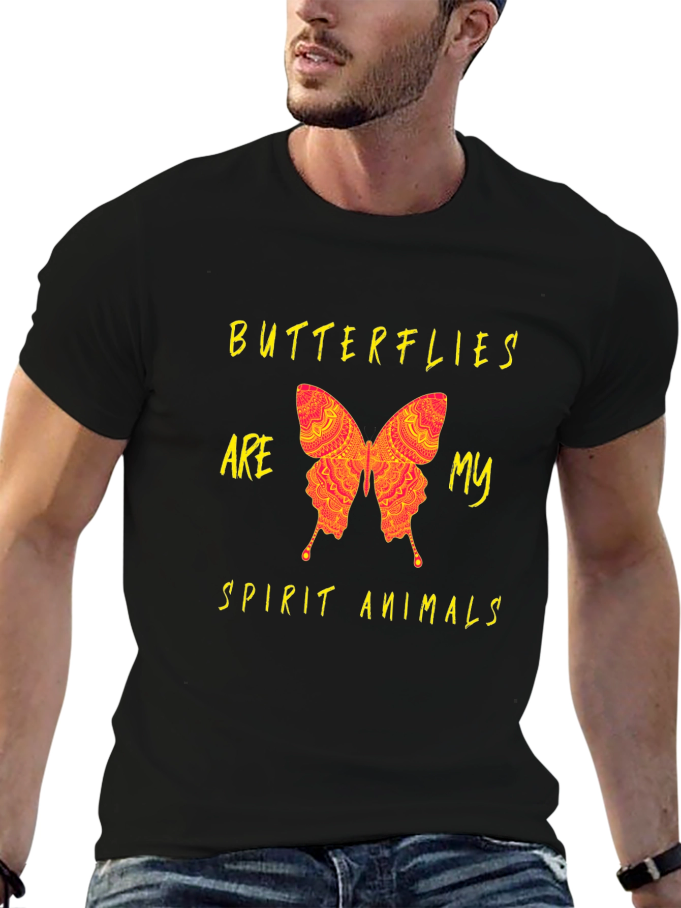 Butterfly Spirit Animal Graphic T-Shirt