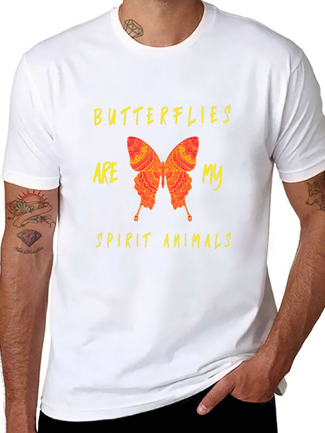 Butterfly Spirit Animal Graphic T-Shirt