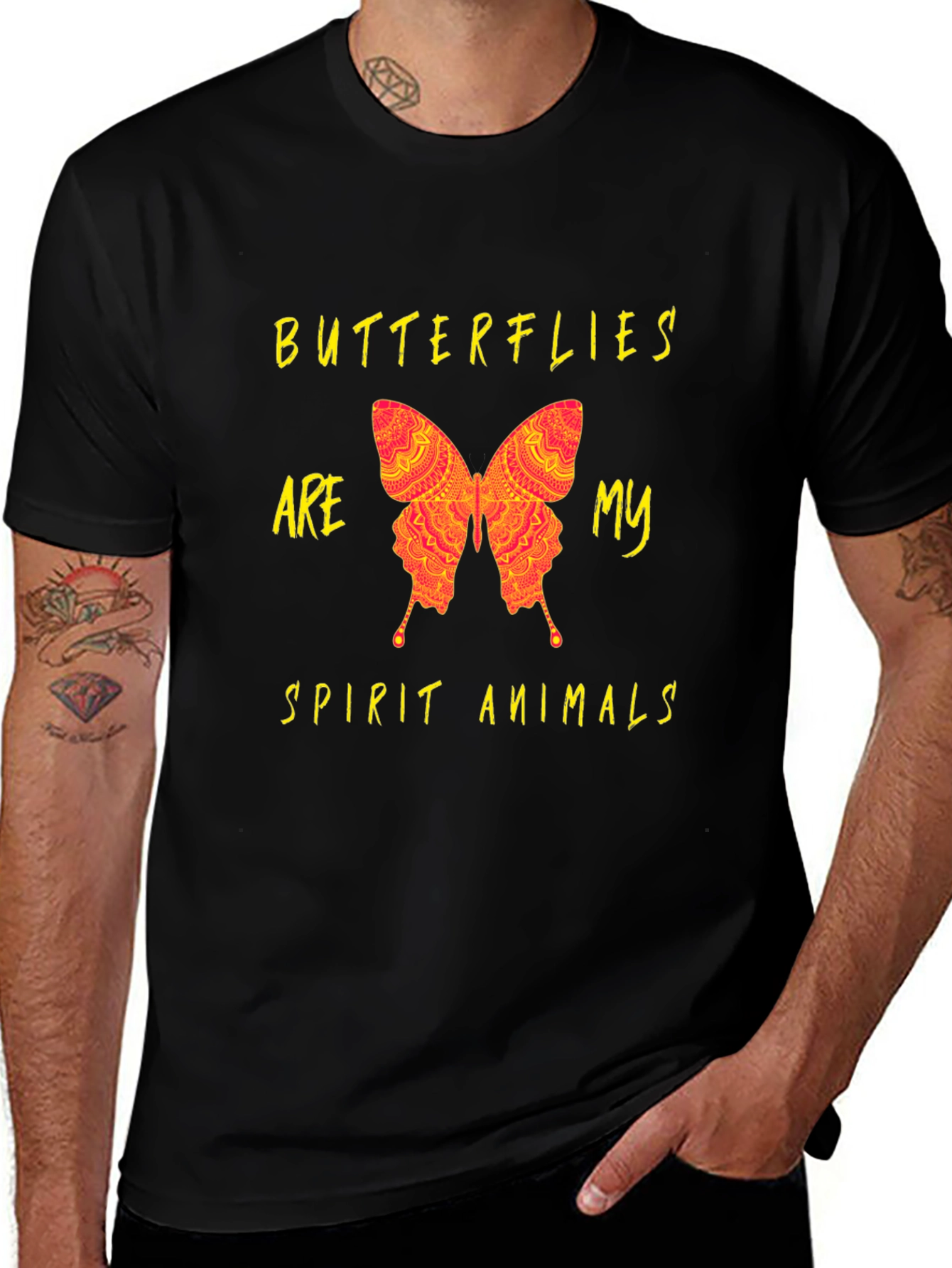 Butterfly Spirit Animal Graphic T-Shirt