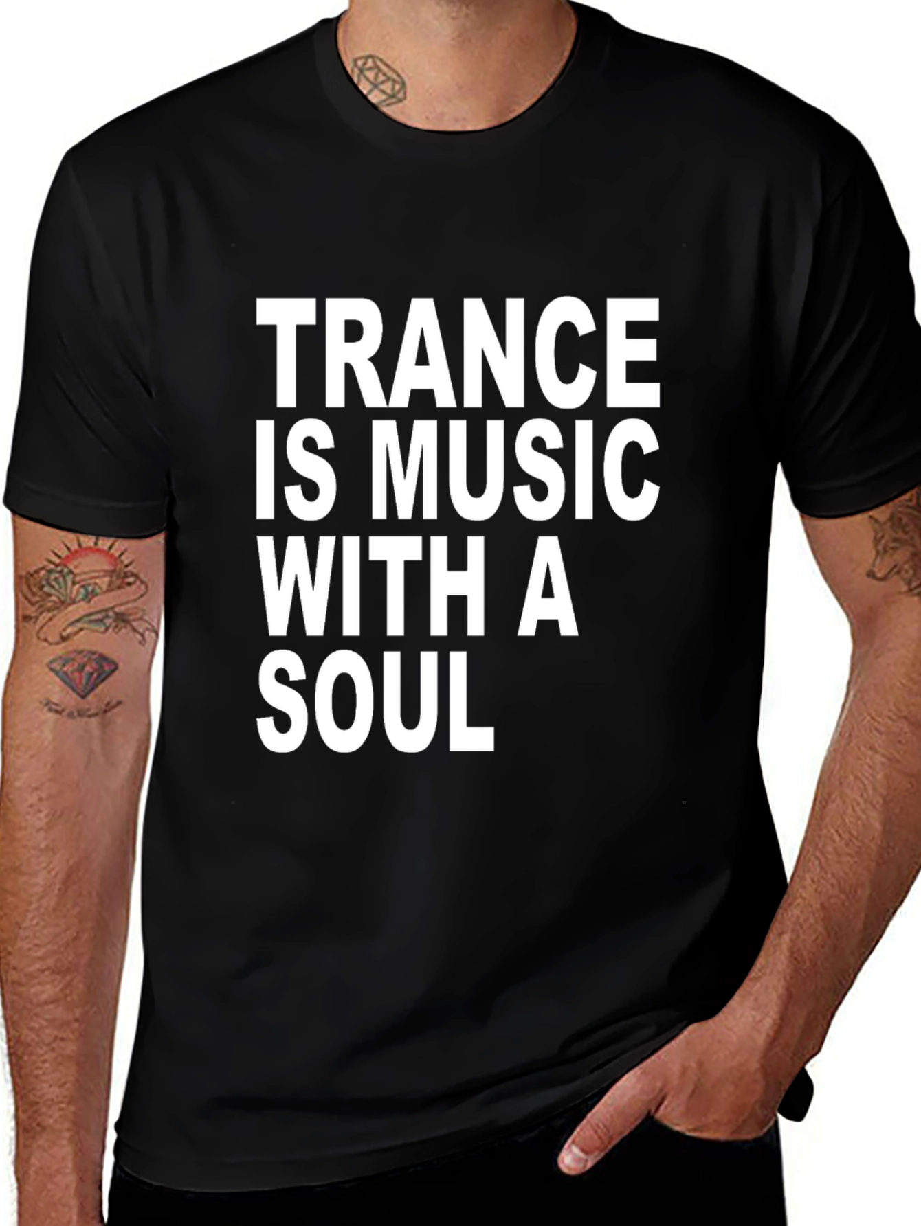 Trance Music T-Shirt - Soulful Black Tee