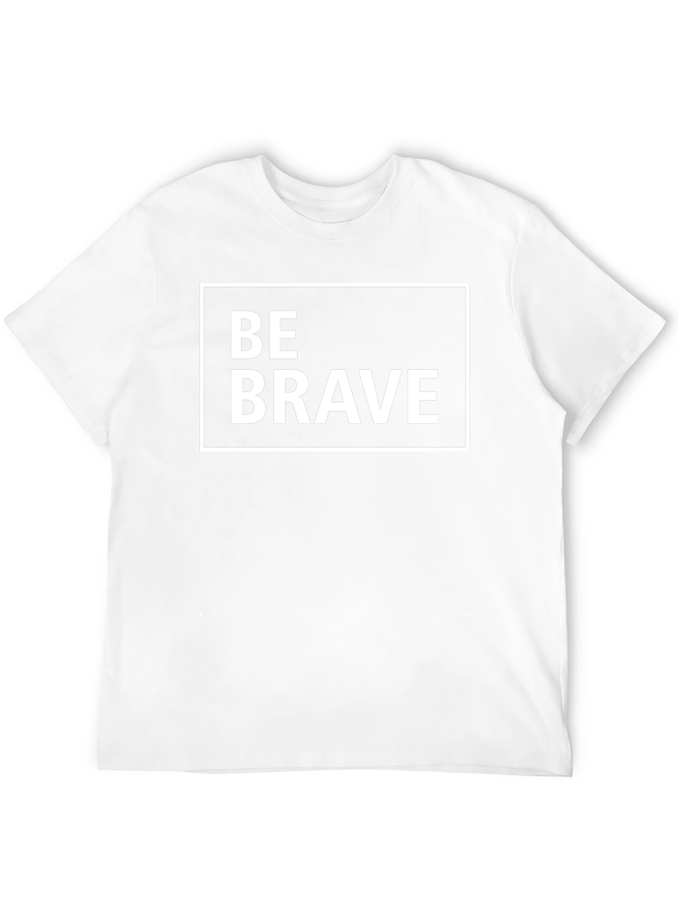 Be Brave Graphic Tee - Black Cotton T-Shirt