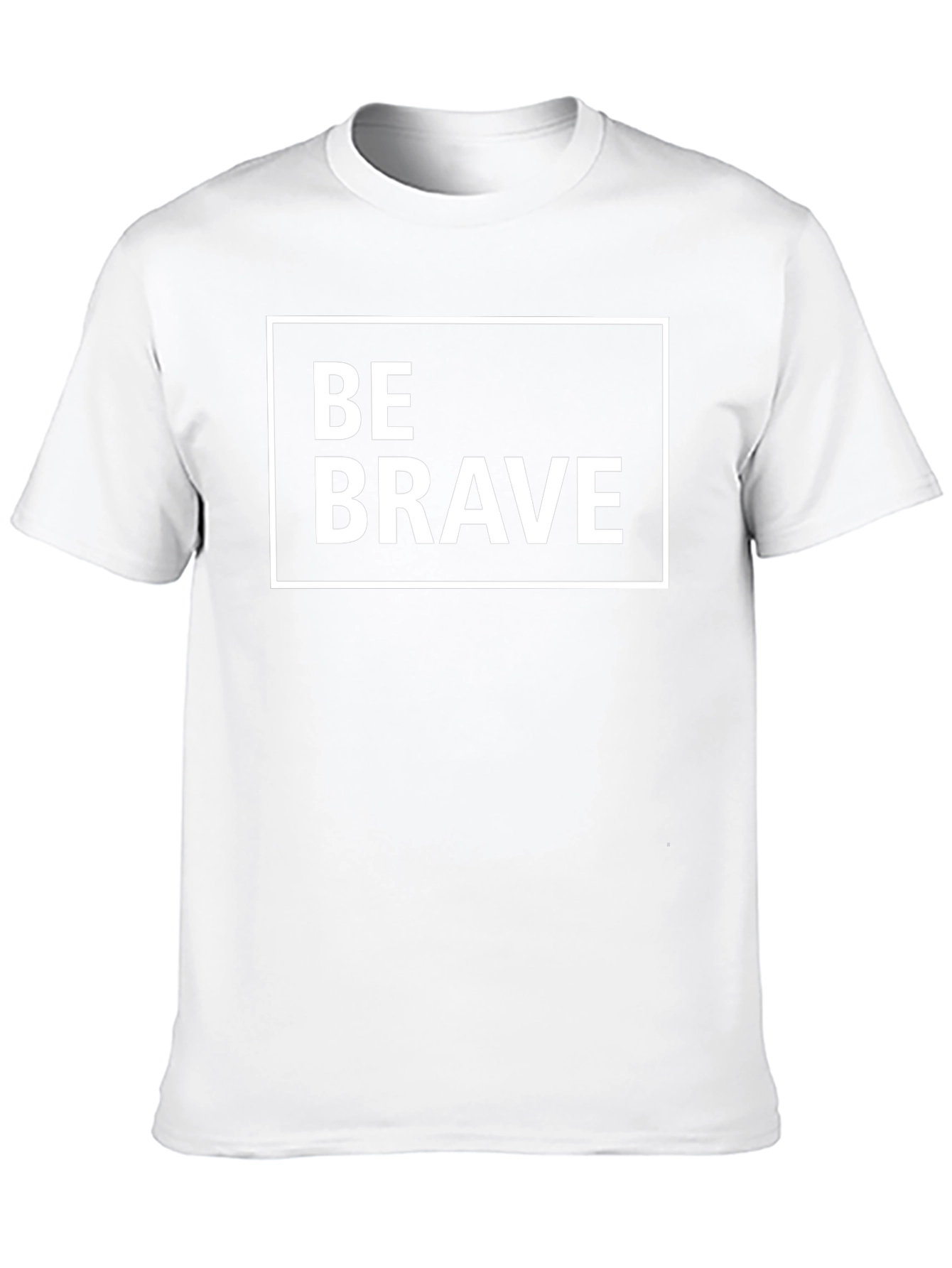 Be Brave Graphic Tee - Black Cotton T-Shirt