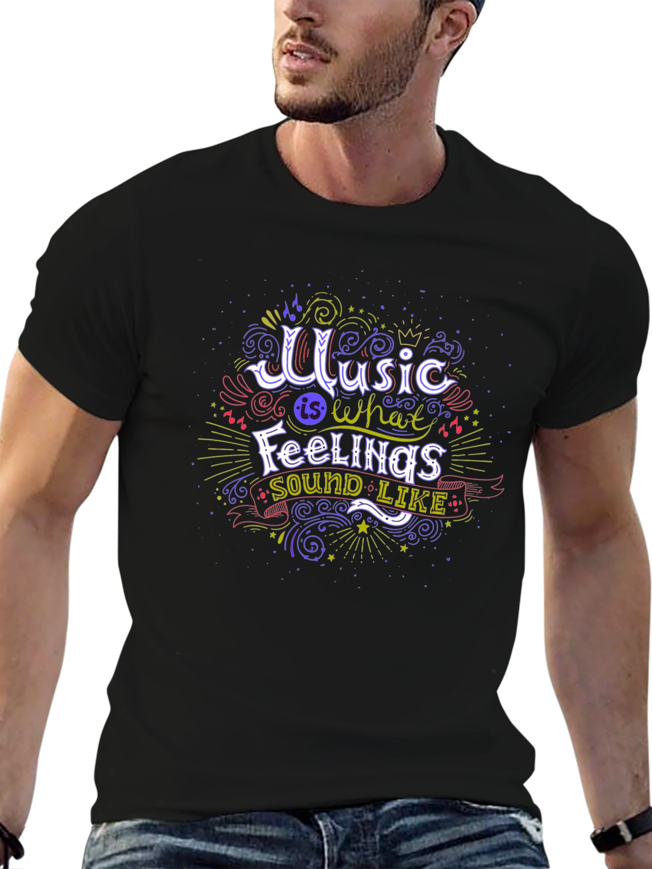 Music is What Feelings Sound Like Tee