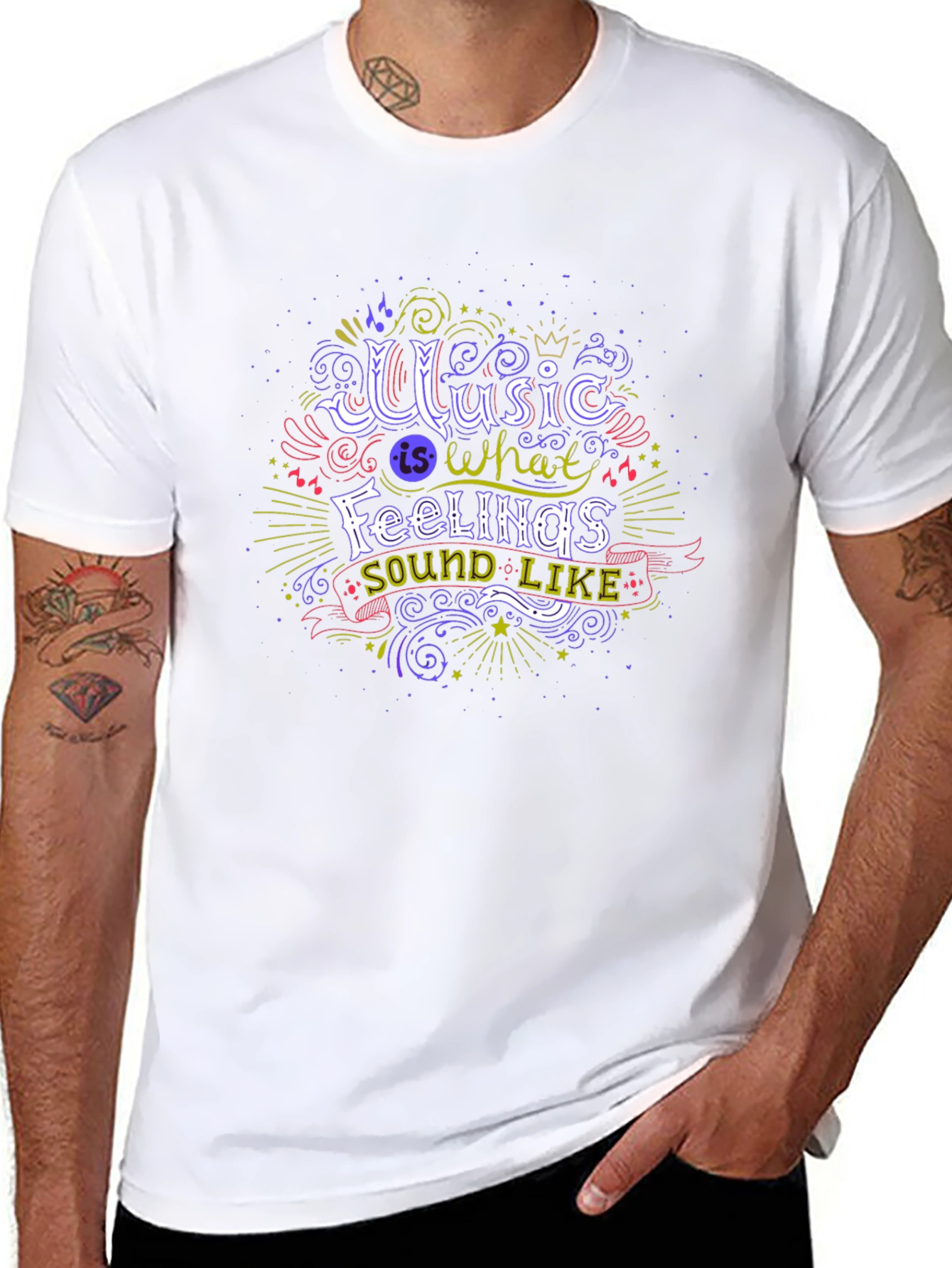 Music is What Feelings Sound Like Tee