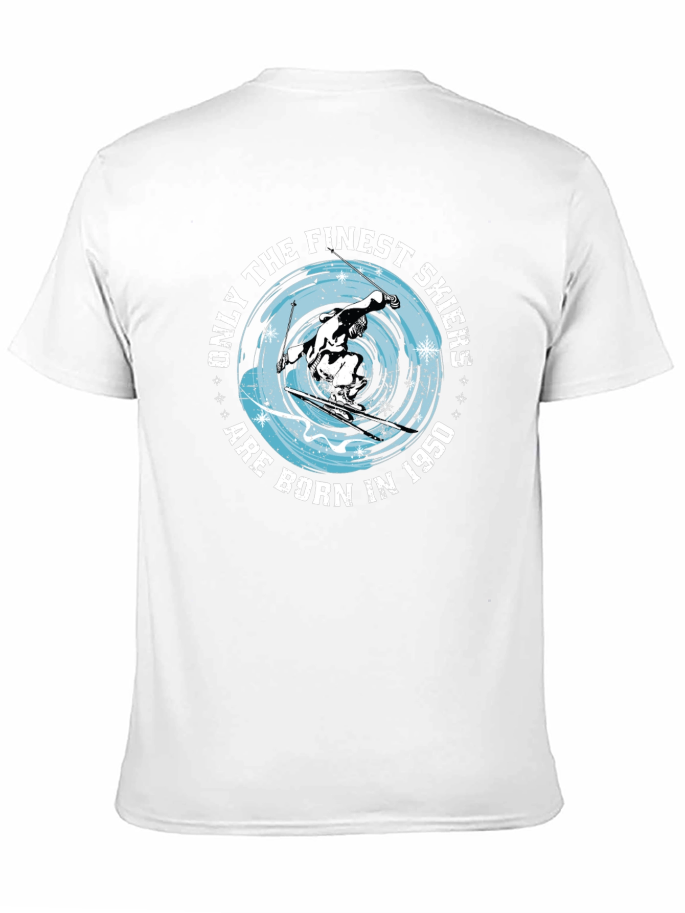 Finest Skiers Born in 1950 Black T-Shirt