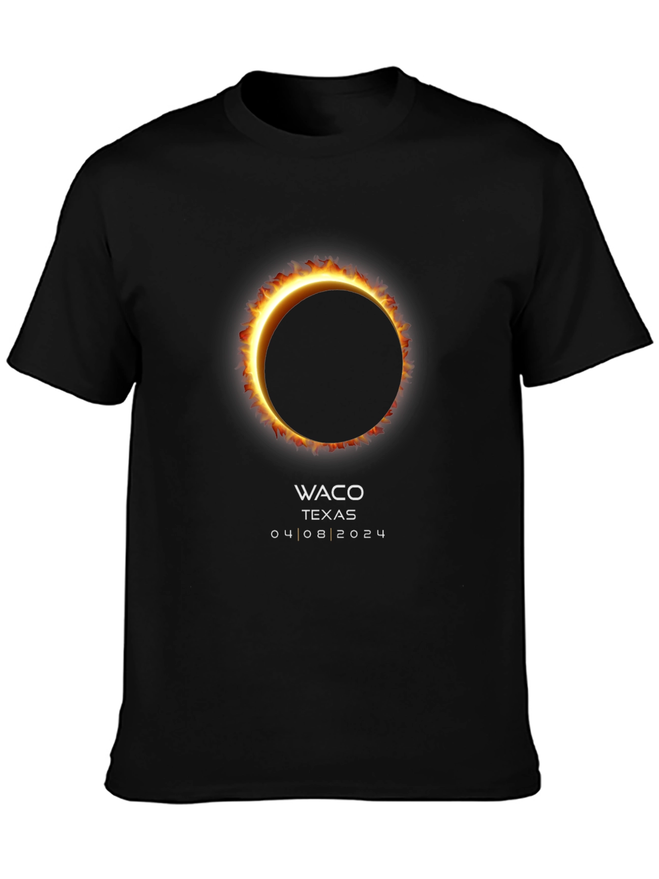 Waco Texas Eclipse 04/08/2024 Total Solar Eclipse T-Shirt