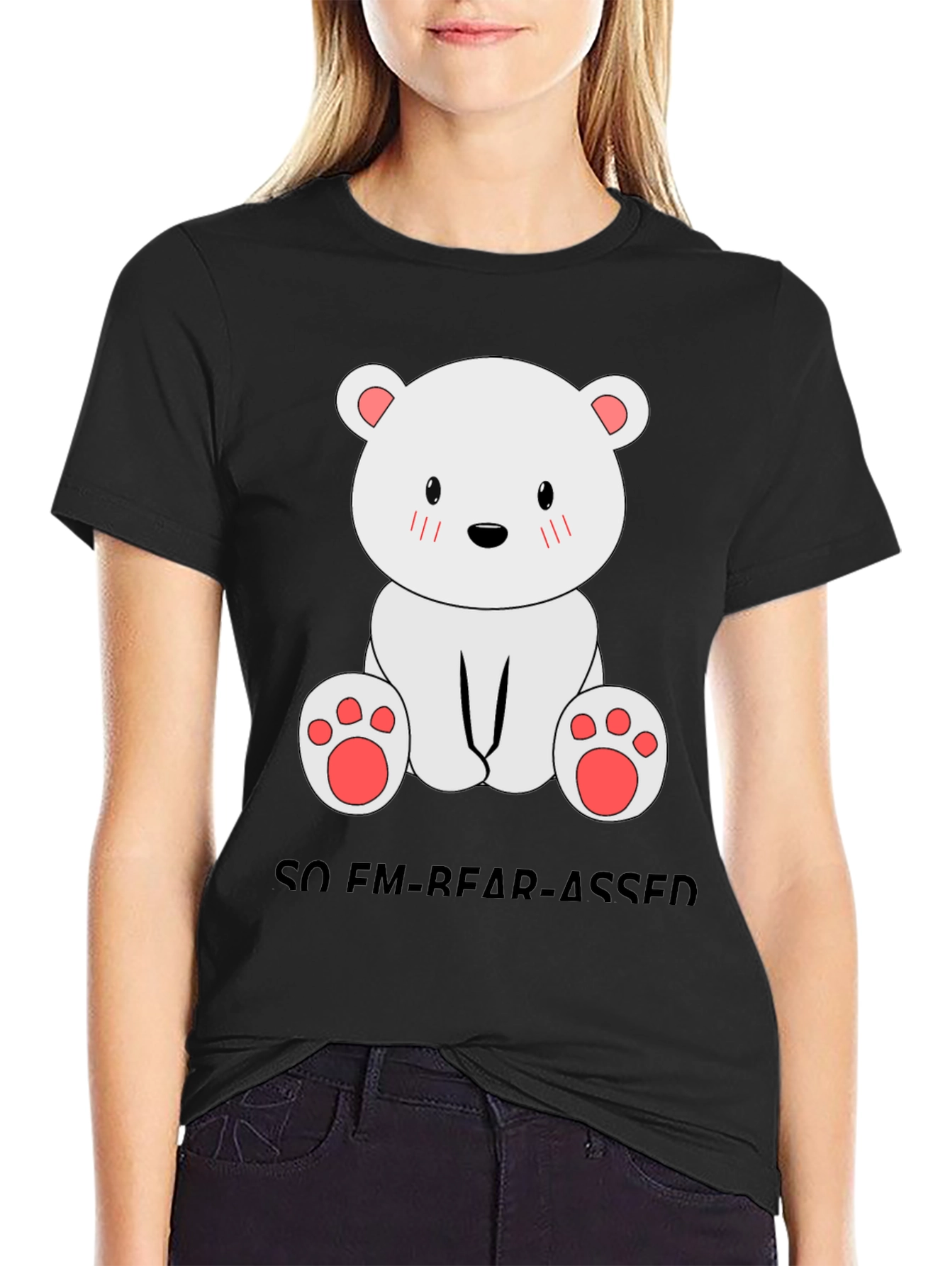 Funny Bear Pun T-Shirt - So Em-bear-assed!