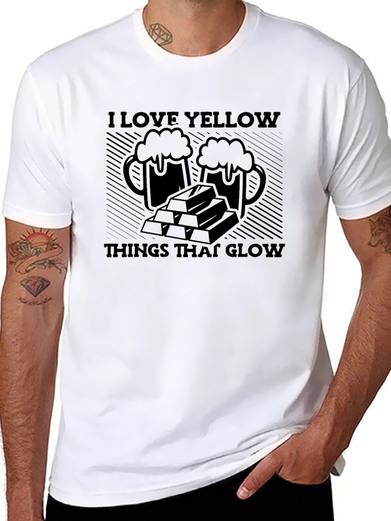 I Love Yellow Things That Glow Graphic Tee