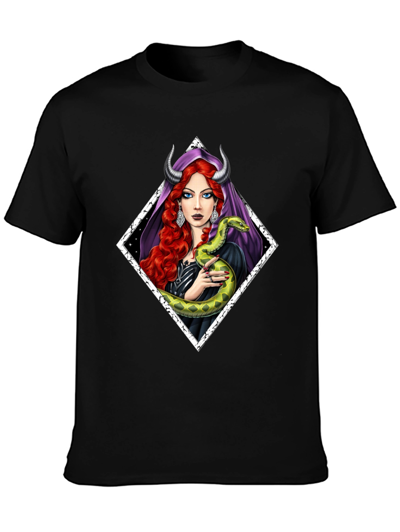 Serpent Witch T-Shirt - Gothic Fantasy Style