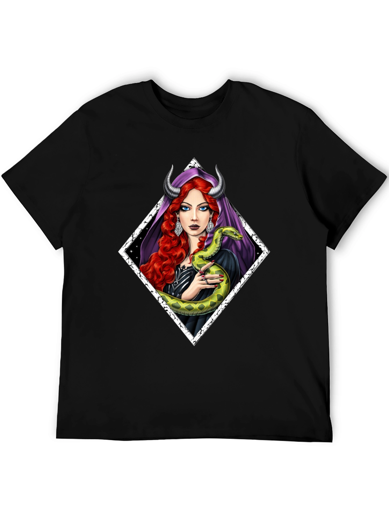 Serpent Witch T-Shirt - Gothic Fantasy Style