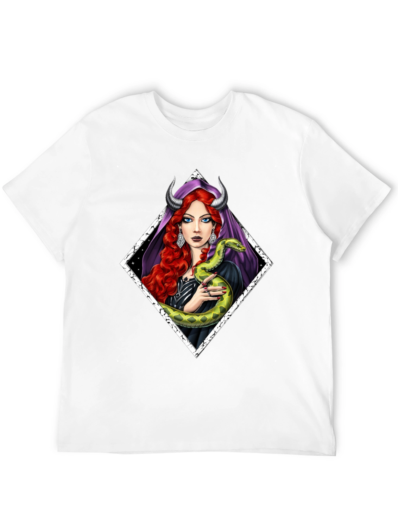 Serpent Witch T-Shirt - Gothic Fantasy Style