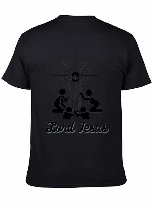 Lord Jesus Graphic Tee - Black Christian T-Shirt
