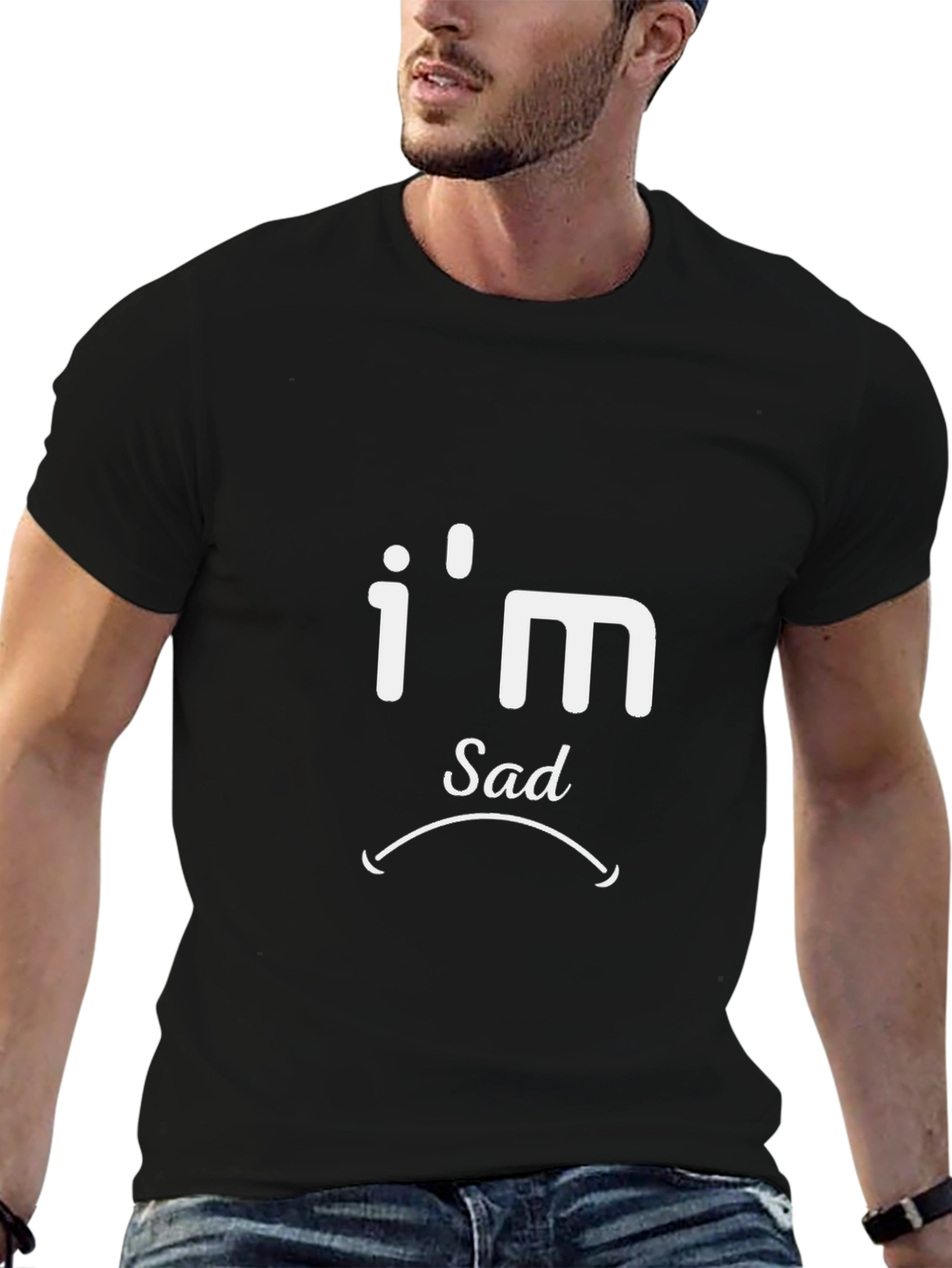 Im Sad T-Shirt - Black Graphic Tee