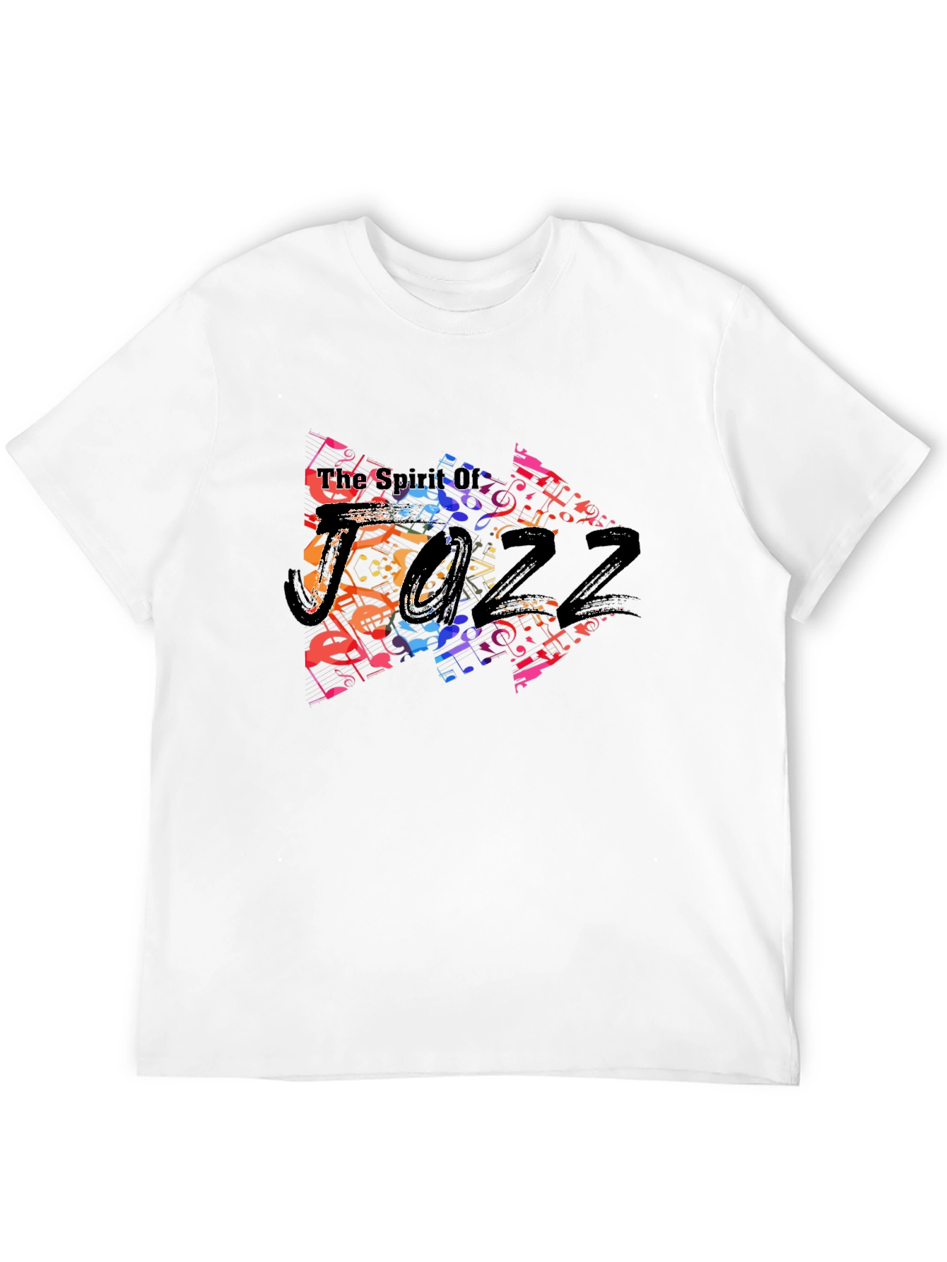 Spirit of Jazz Music Note Graphic T-Shirt