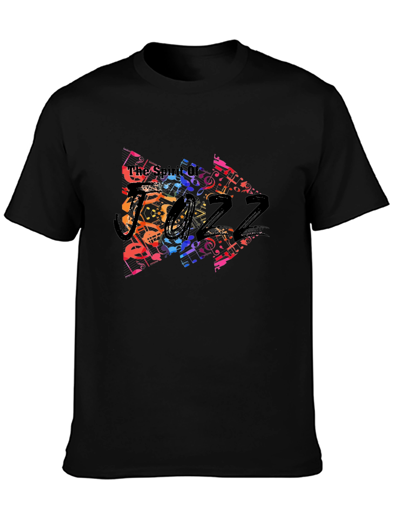 Spirit of Jazz Music Note Graphic T-Shirt