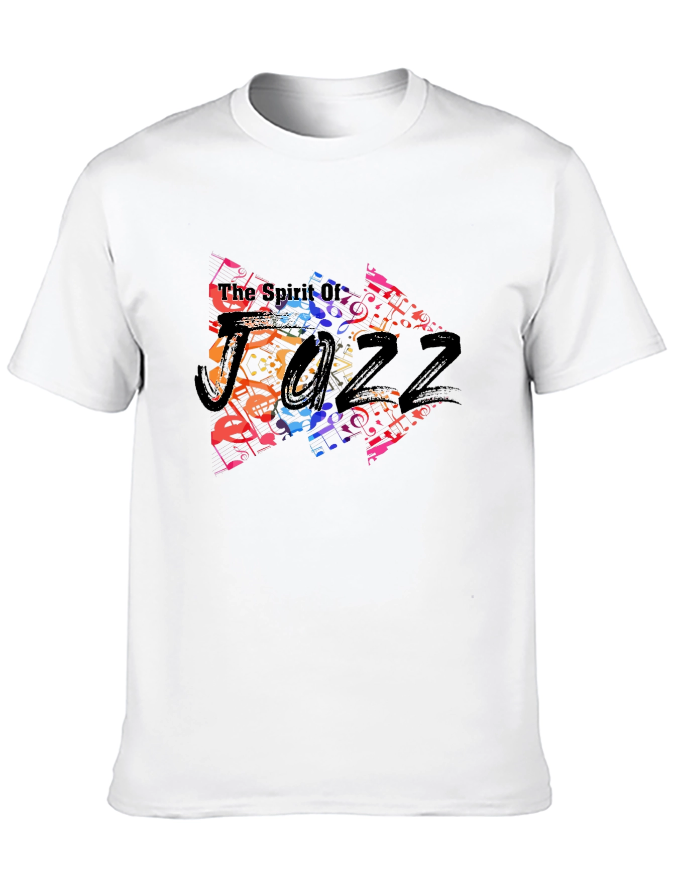 Spirit of Jazz Music Note Graphic T-Shirt
