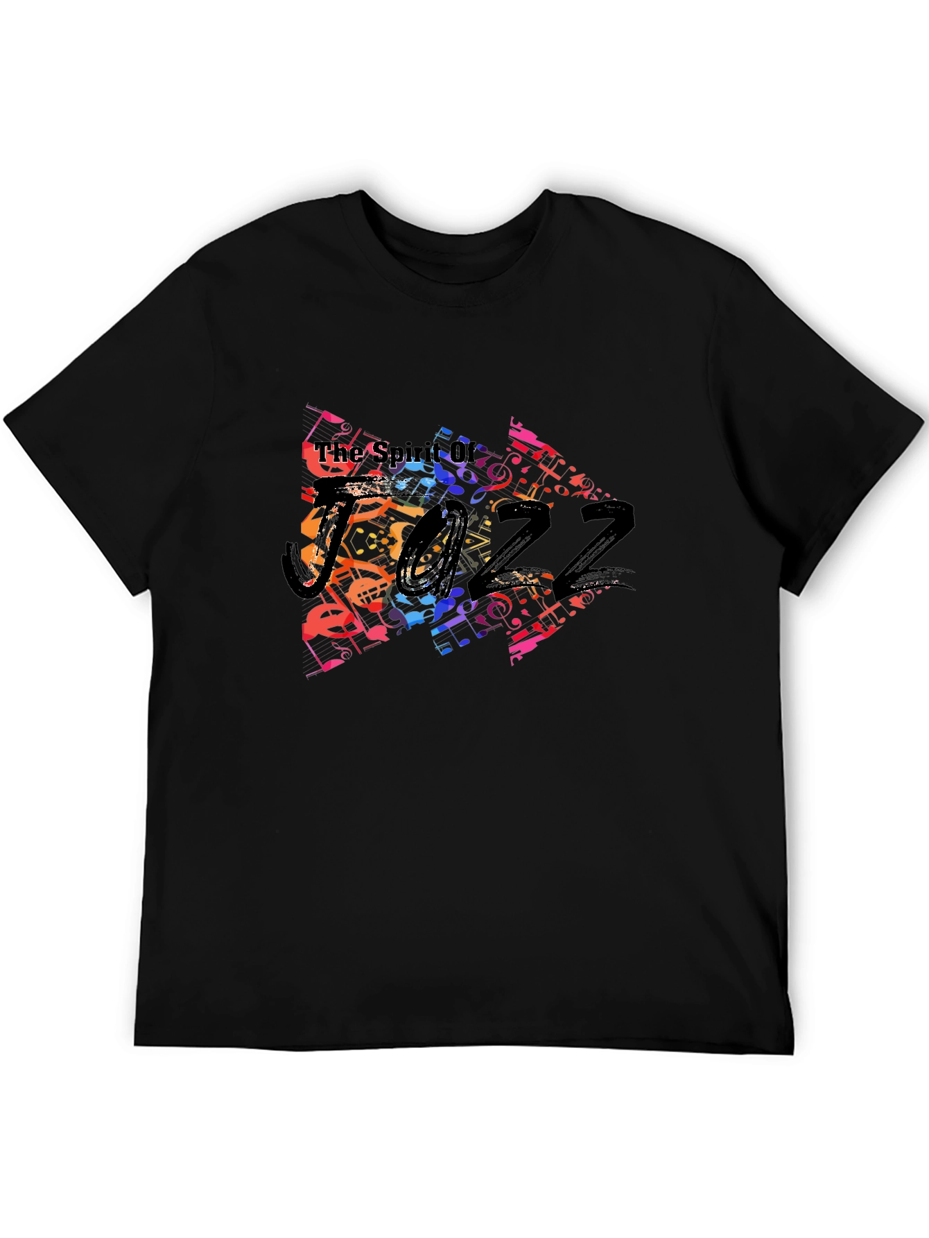 Spirit of Jazz Music Note Graphic T-Shirt