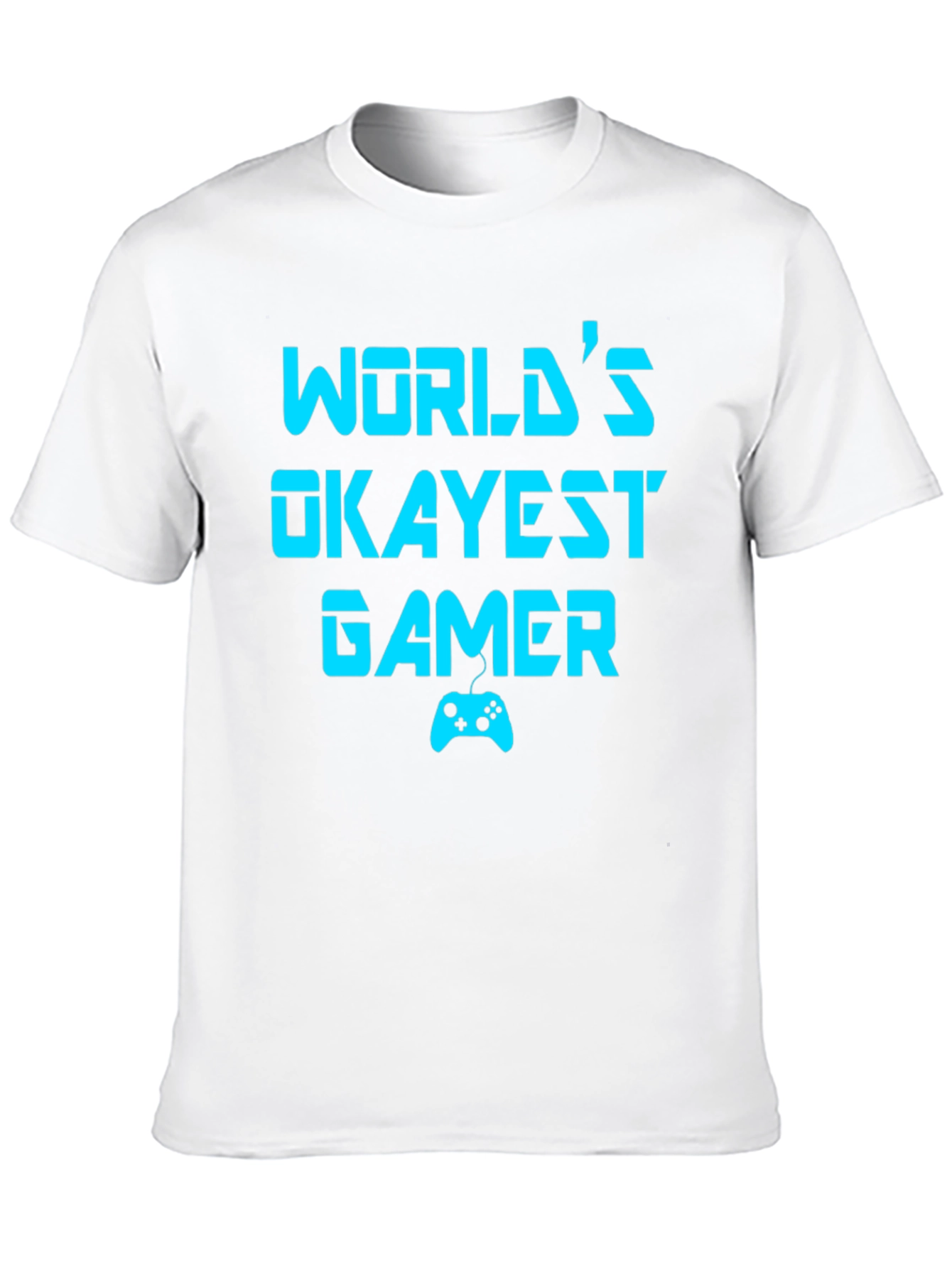 Worlds Okayest Gamer T-Shirt - Funny Gaming Tee