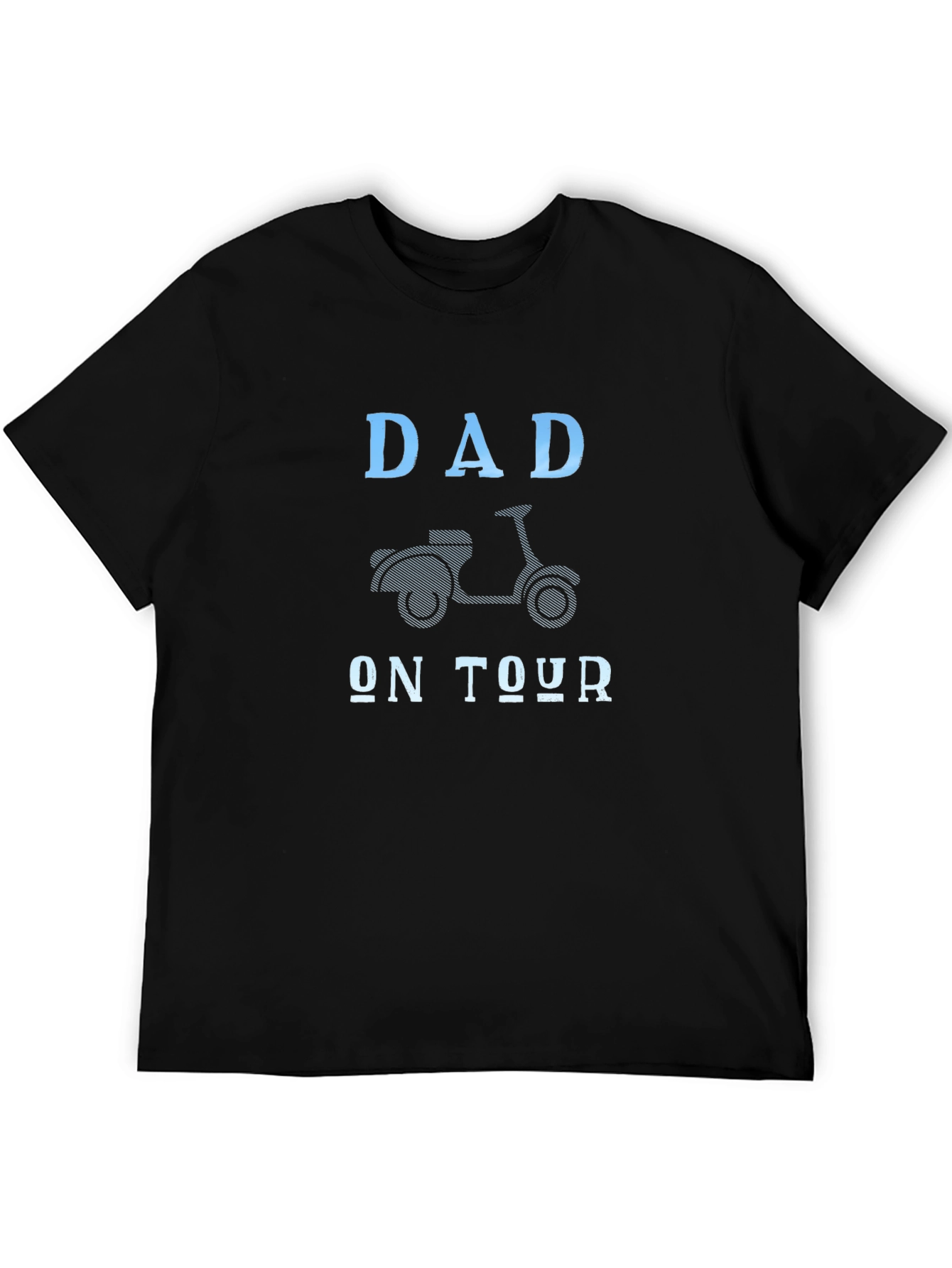 Dad on Tour Graphic Tee - Black Cotton T-Shirt
