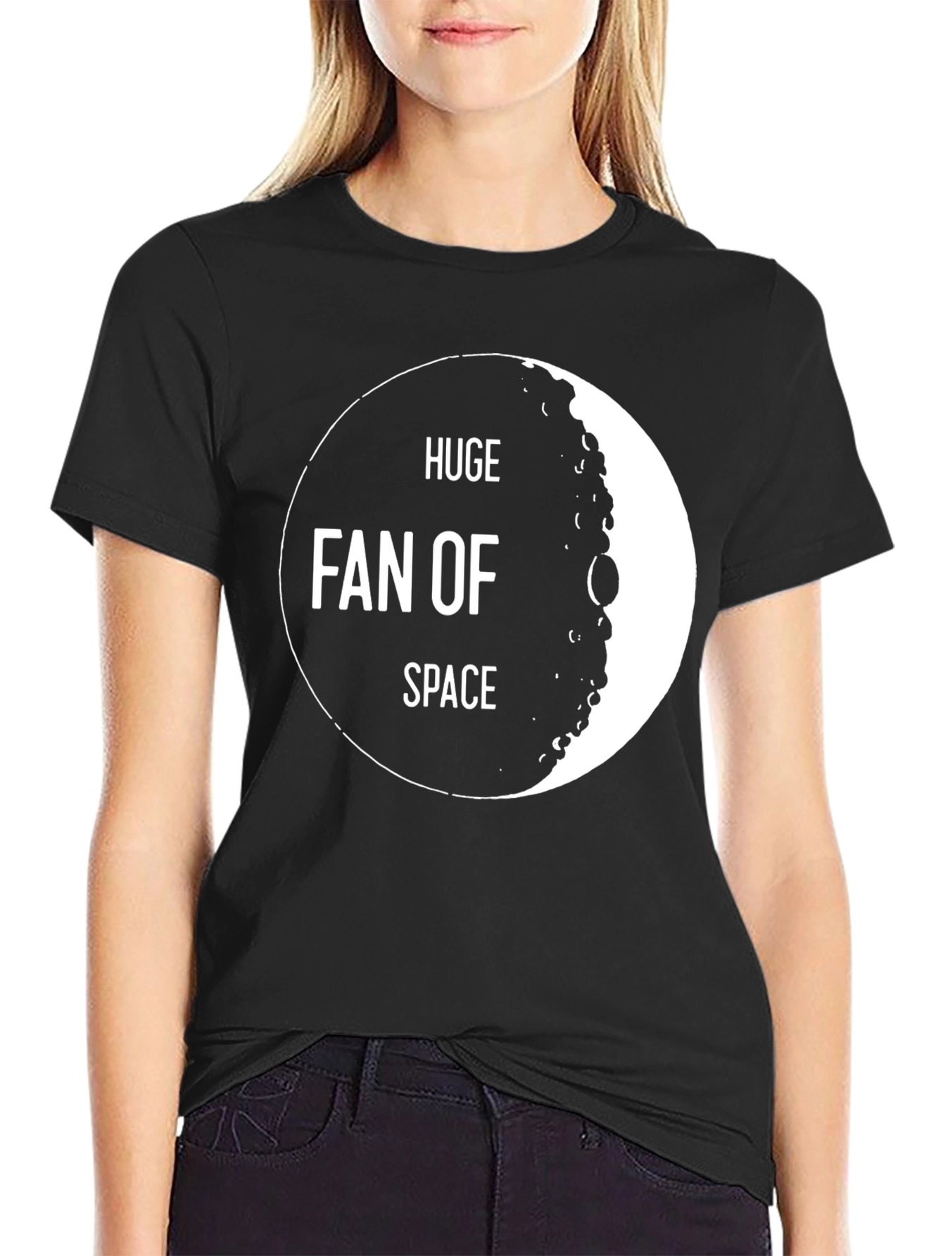 Huge Fan Of Space Graphic Tee - Black