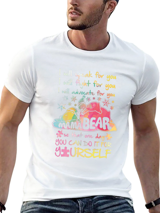 Mama Bear Autism Awareness T-Shirt