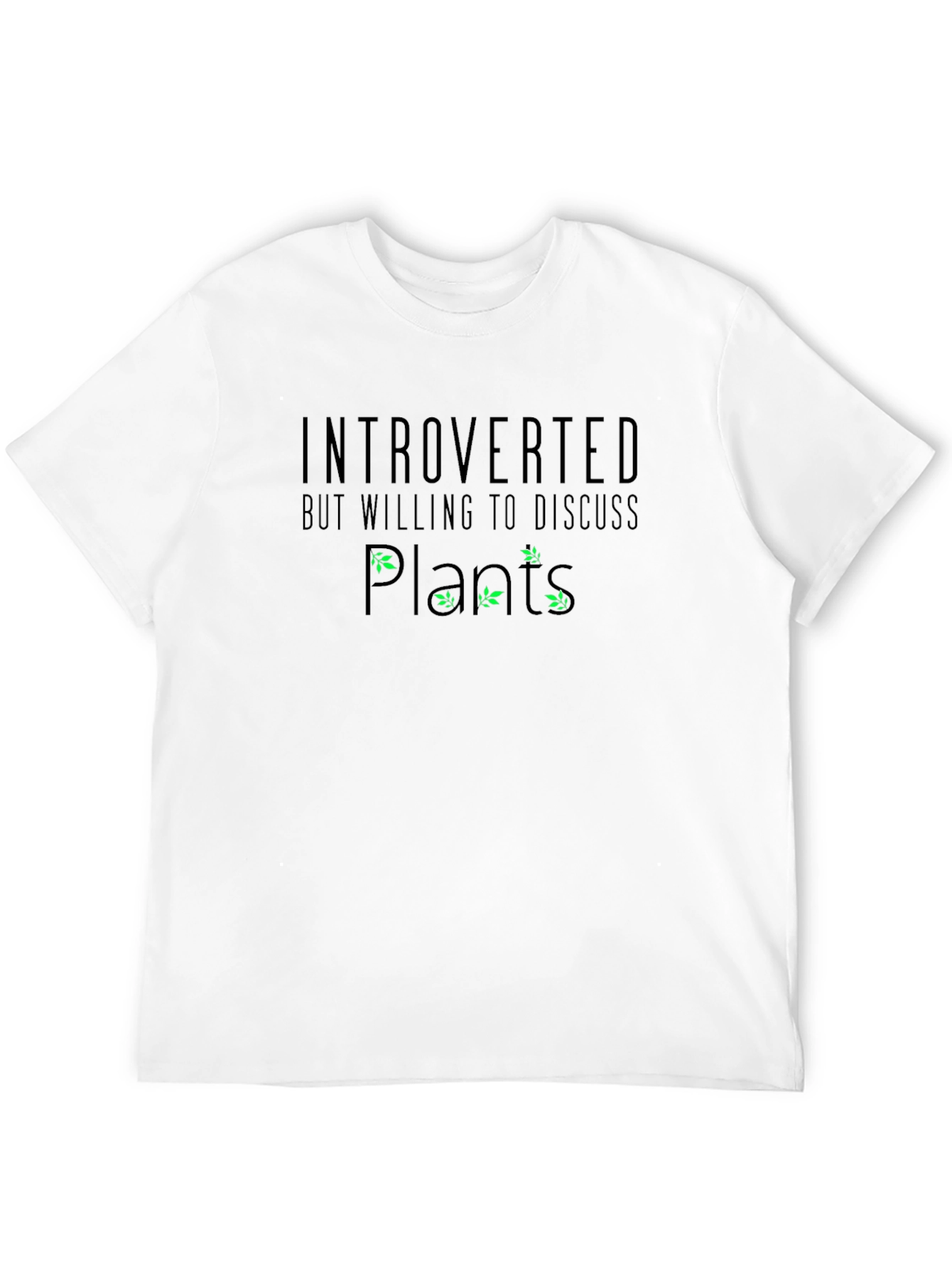 Introverted Plant Lover T-Shirt - Funny Botany Tee