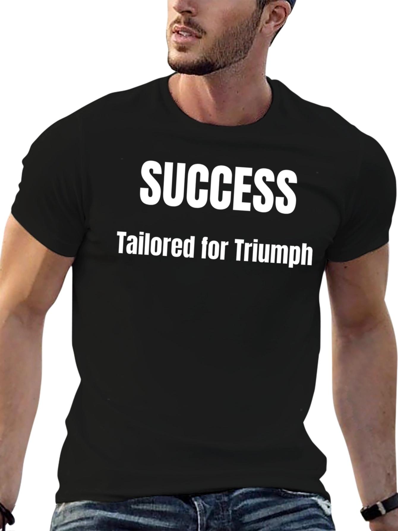 Success Tailored for Triumph Black T-Shirt