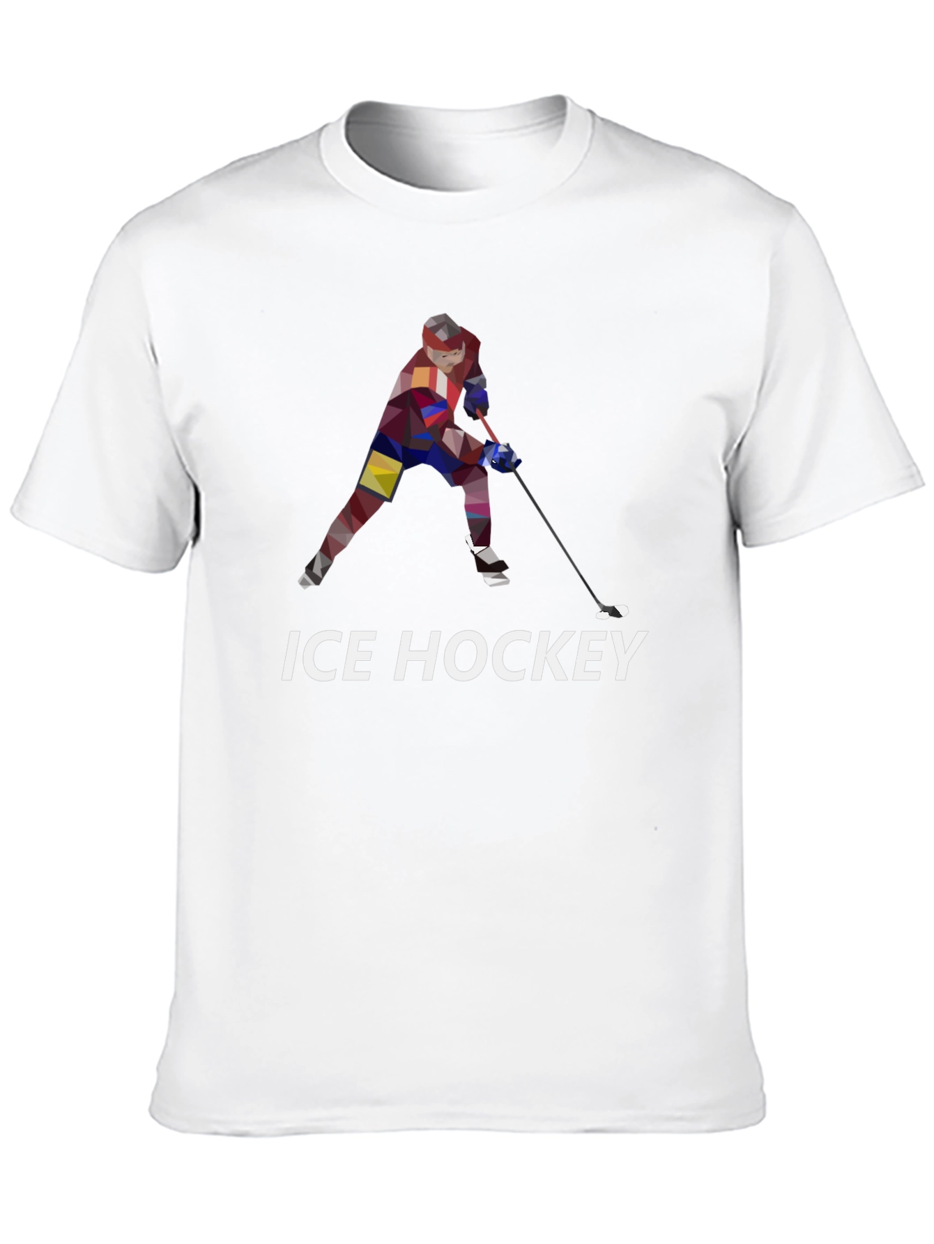Ice Hockey Graphic T-Shirt - Black