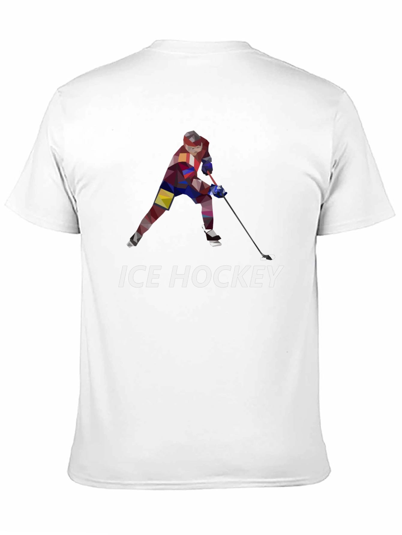 Ice Hockey Graphic T-Shirt - Black