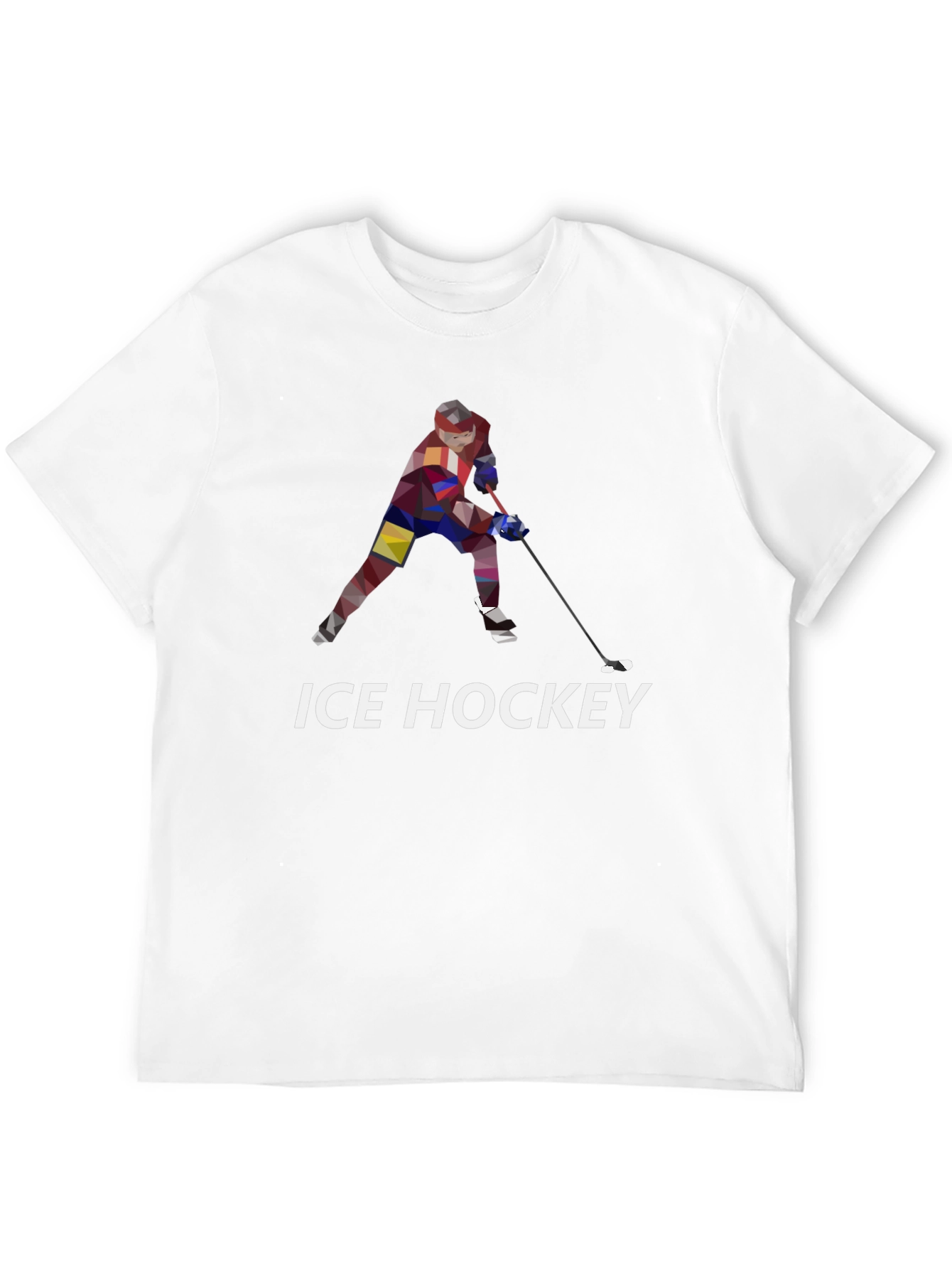 Ice Hockey Graphic T-Shirt - Black