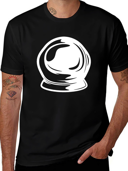 Mystic Crystal Ball Graphic Tee - Black Cotton Blend