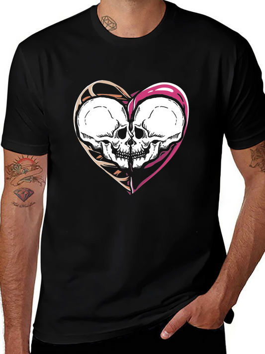 Skull Heart Graphic T-Shirt - Unisex Design