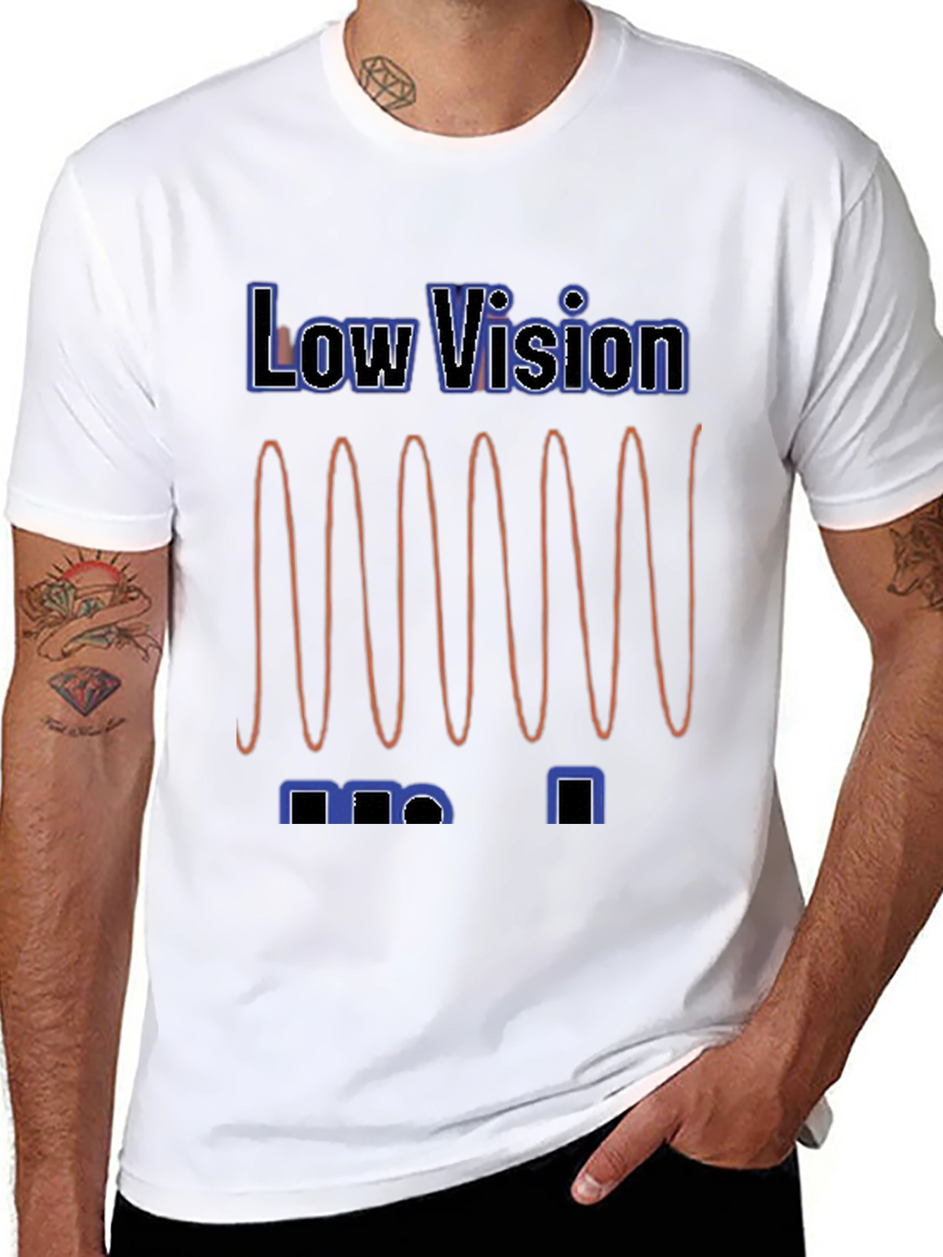 Low Vision Graphic T-Shirt - Visually Impaired Awareness Tee