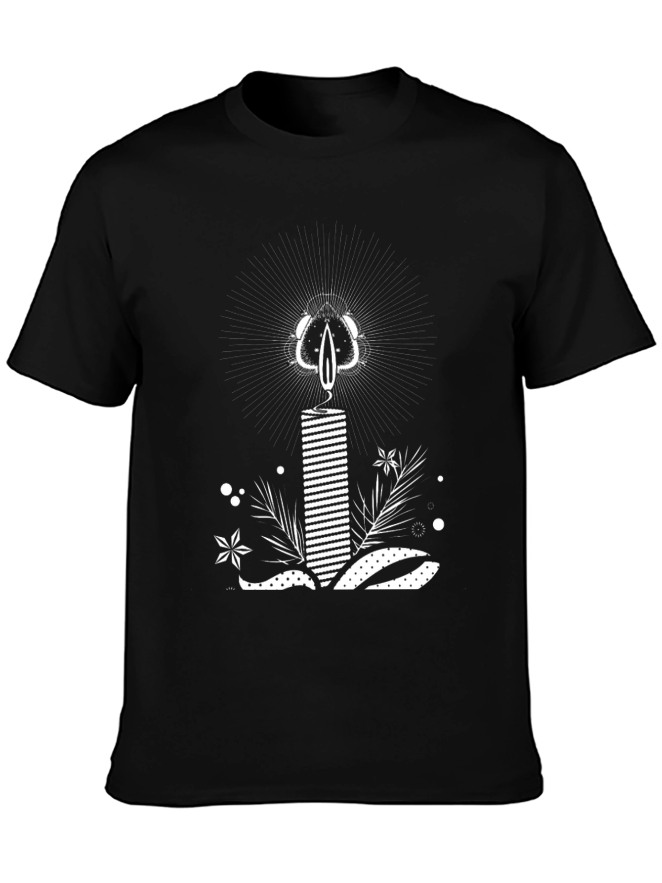Candle Graphic Tee - Black