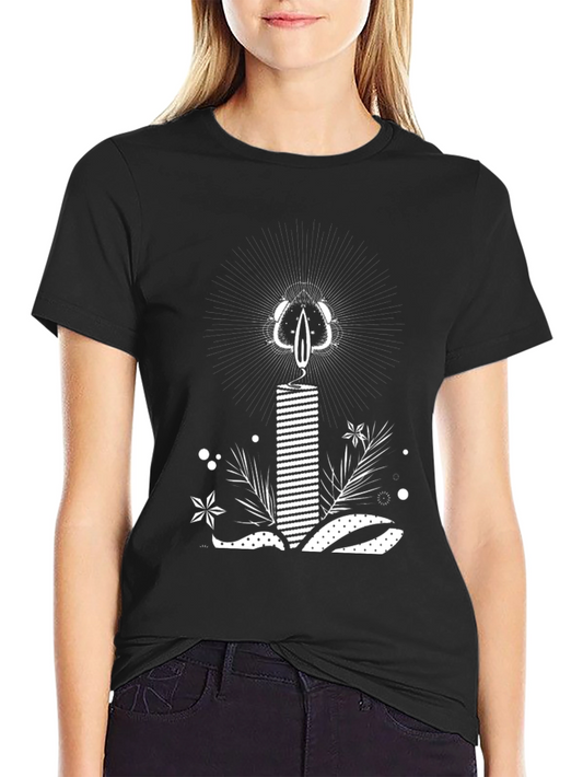 Candle Graphic Tee - Black