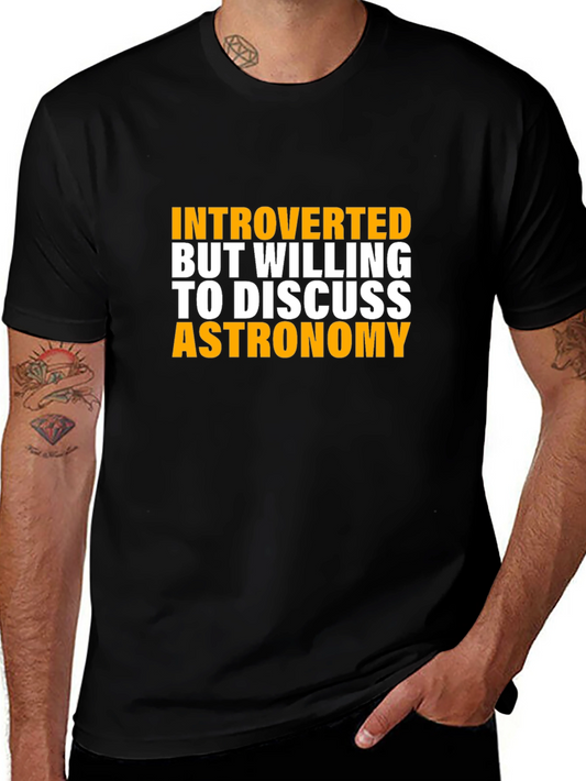 Introverted Astronomy T-Shirt | Science Humor Tee