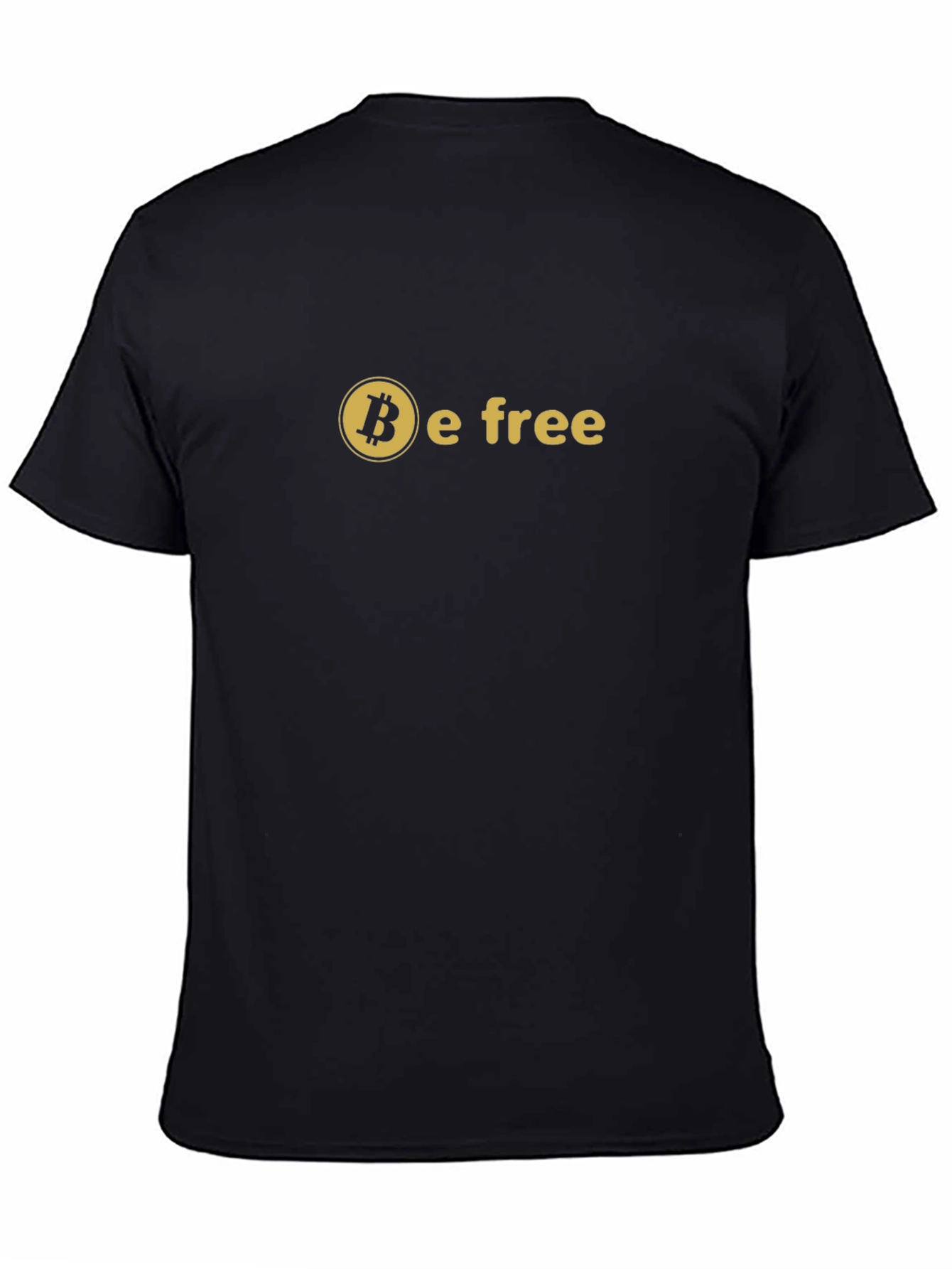 Bitcoin Be Free Black Graphic T-Shirt