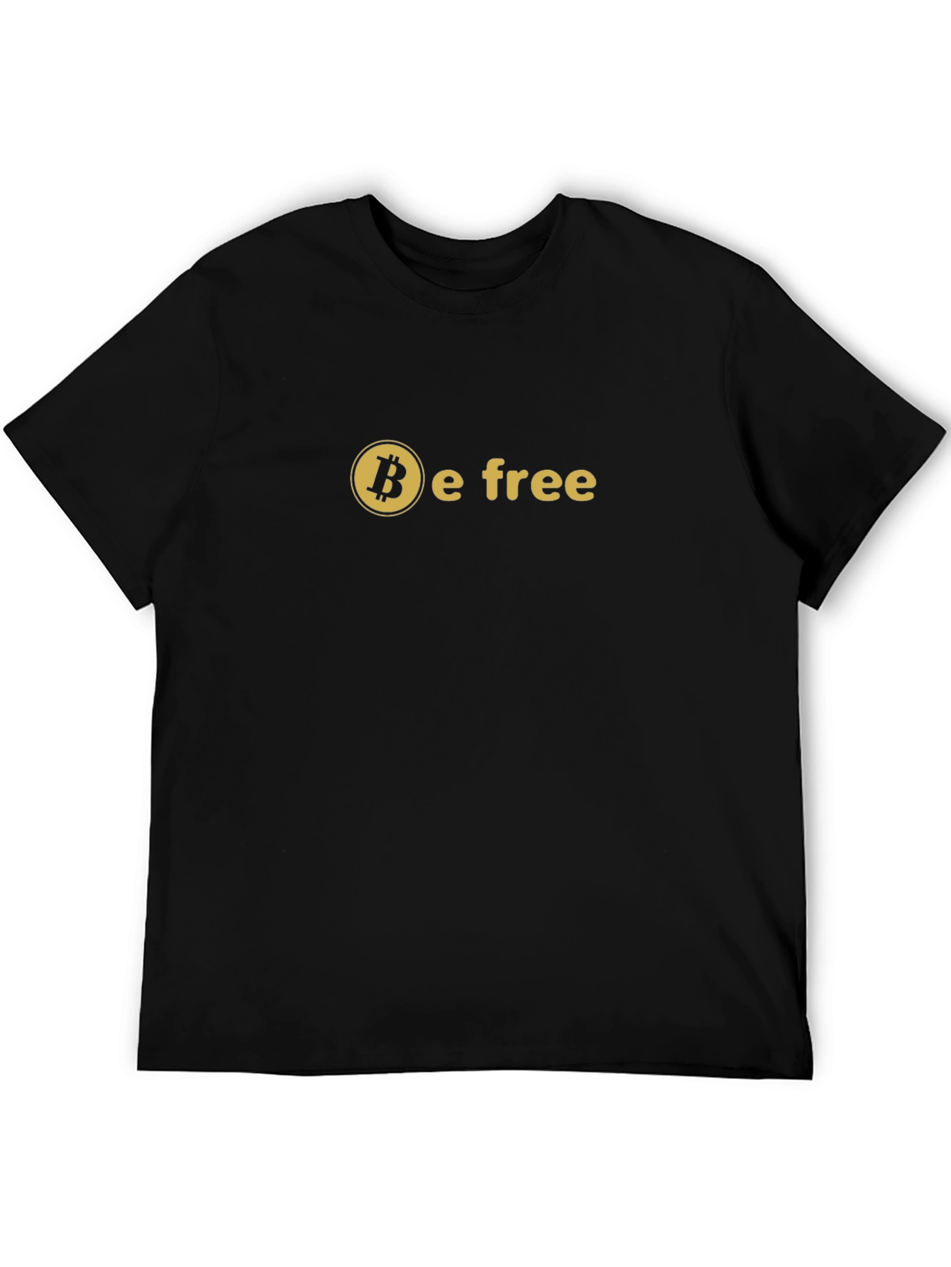 Bitcoin Be Free Black Graphic T-Shirt