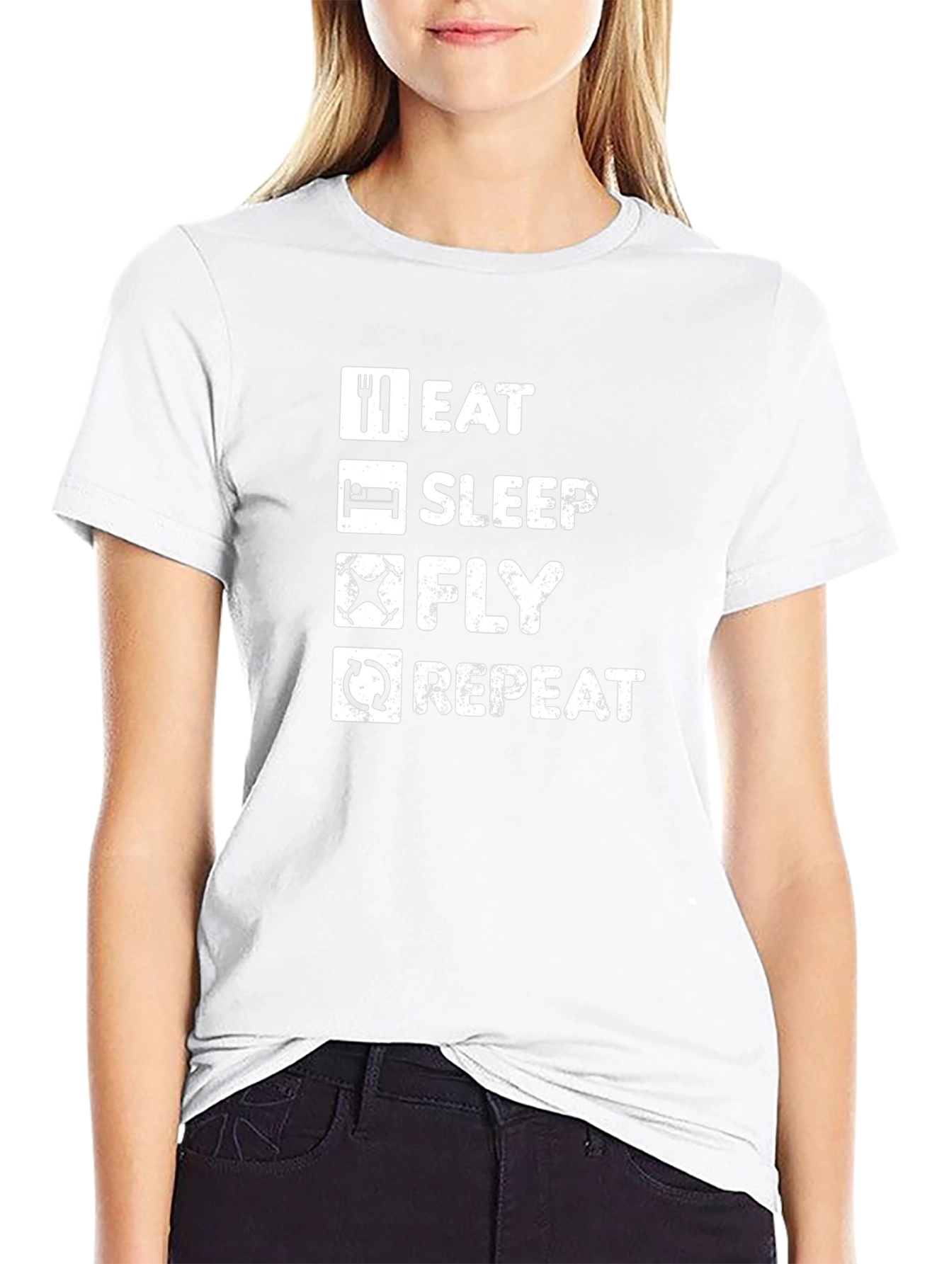 Eat Sleep Fly Repeat Drone T-Shirt